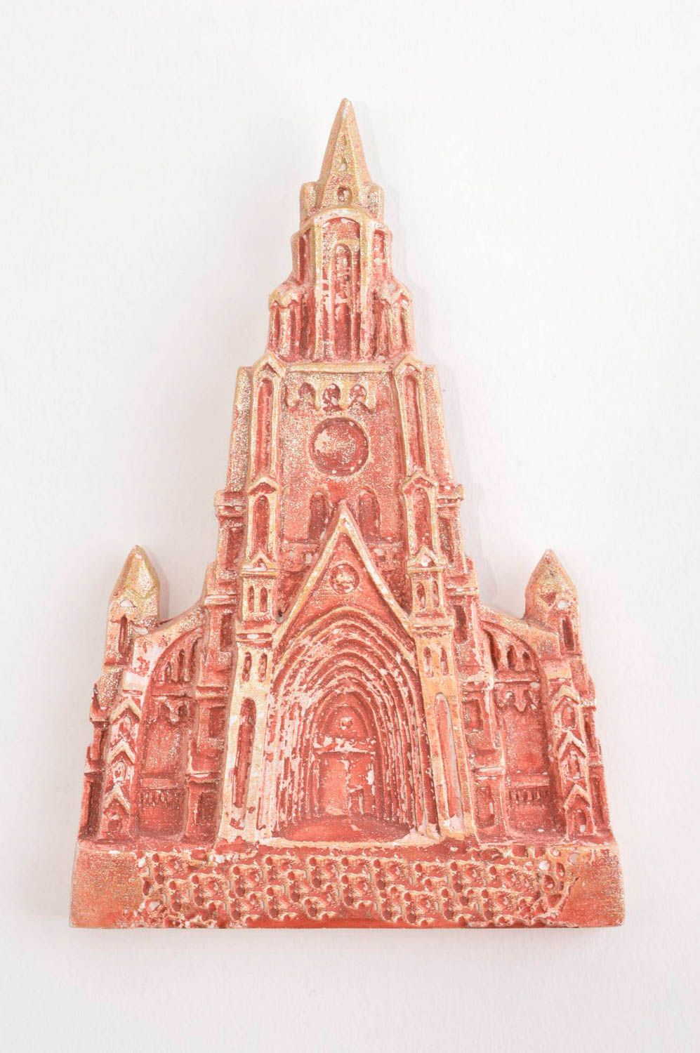 Aimant frigo fait main Magnet frigo cathédrale gothique plâtre Cadeau original photo 2