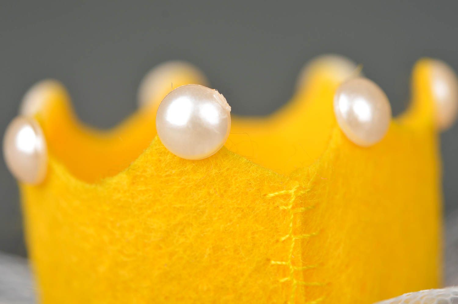 Pinza de pelo artesanal accesorio para niña regalo original Corona vistosa foto 4