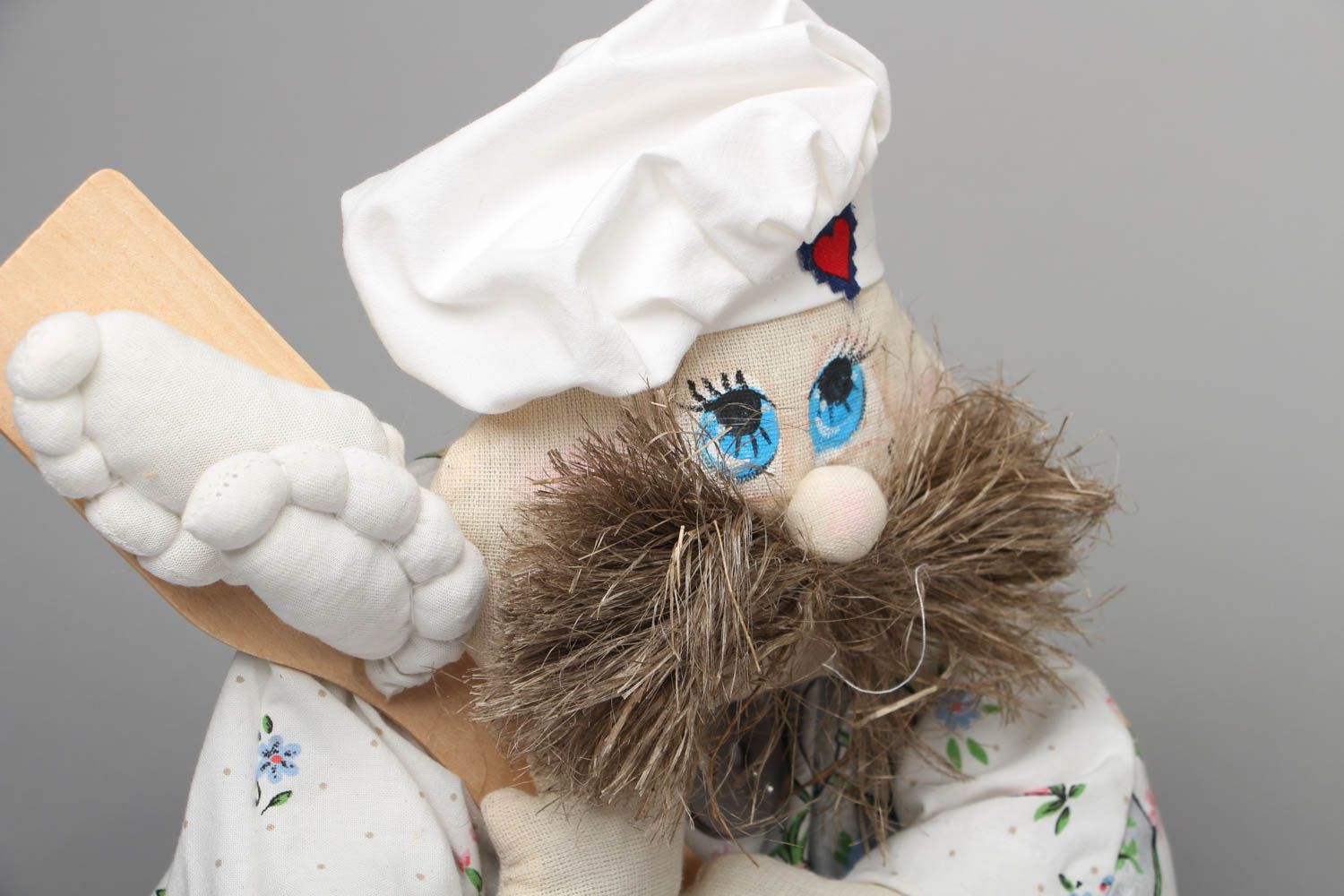 Muñeca de peluche para guardar bolsas en cocina Cocinero foto 2