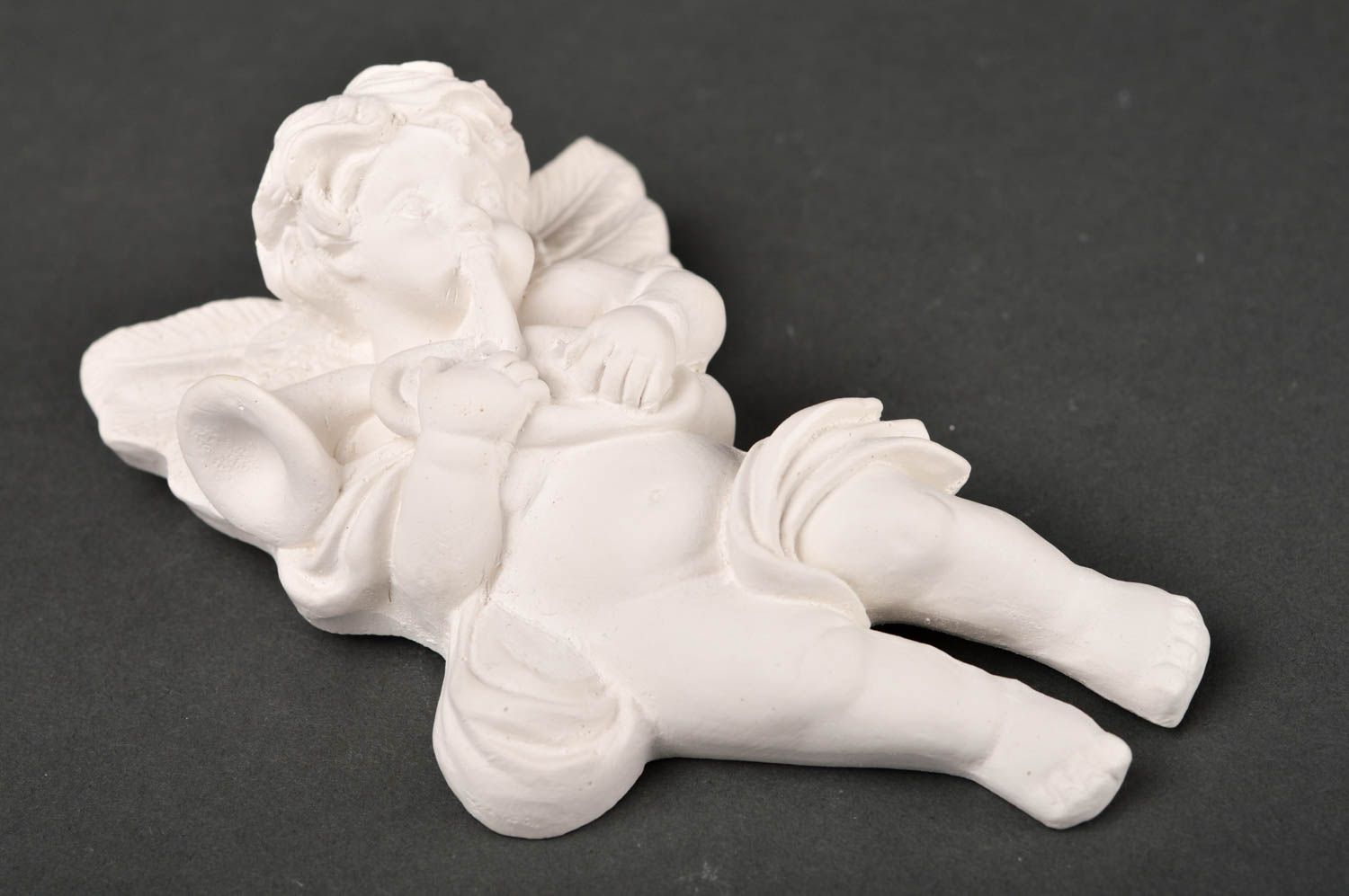 Unusual handmade plaster blank figurine art materials sculpture art small gifts photo 2