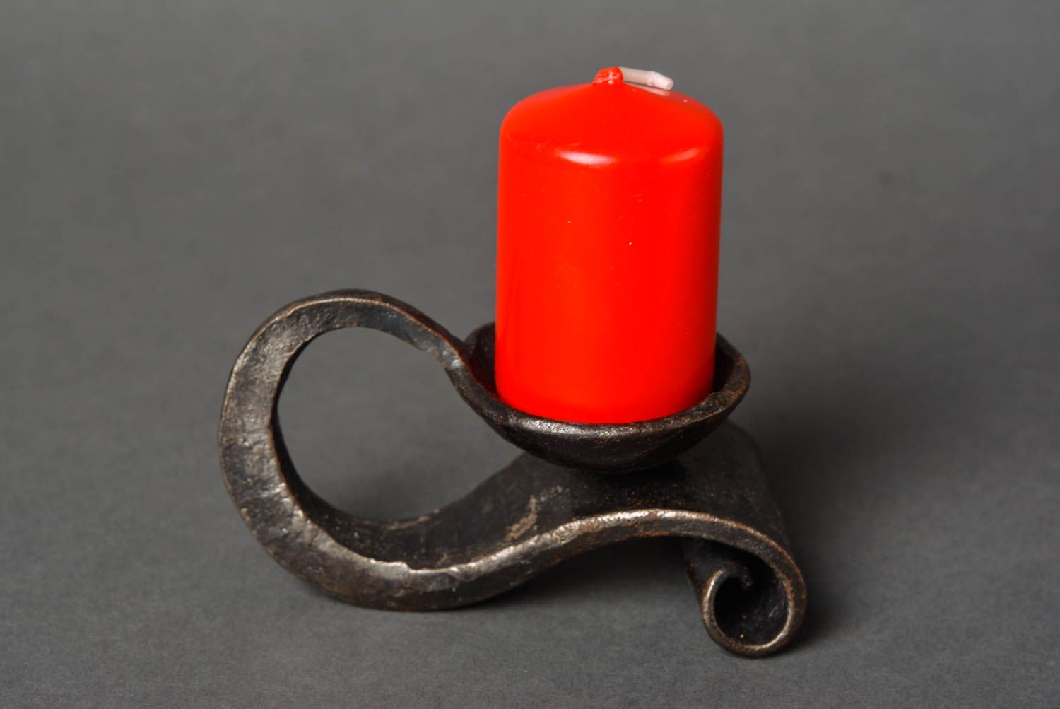 Portavelas artesanal original candelabro metálico regalo original para mujer foto 1