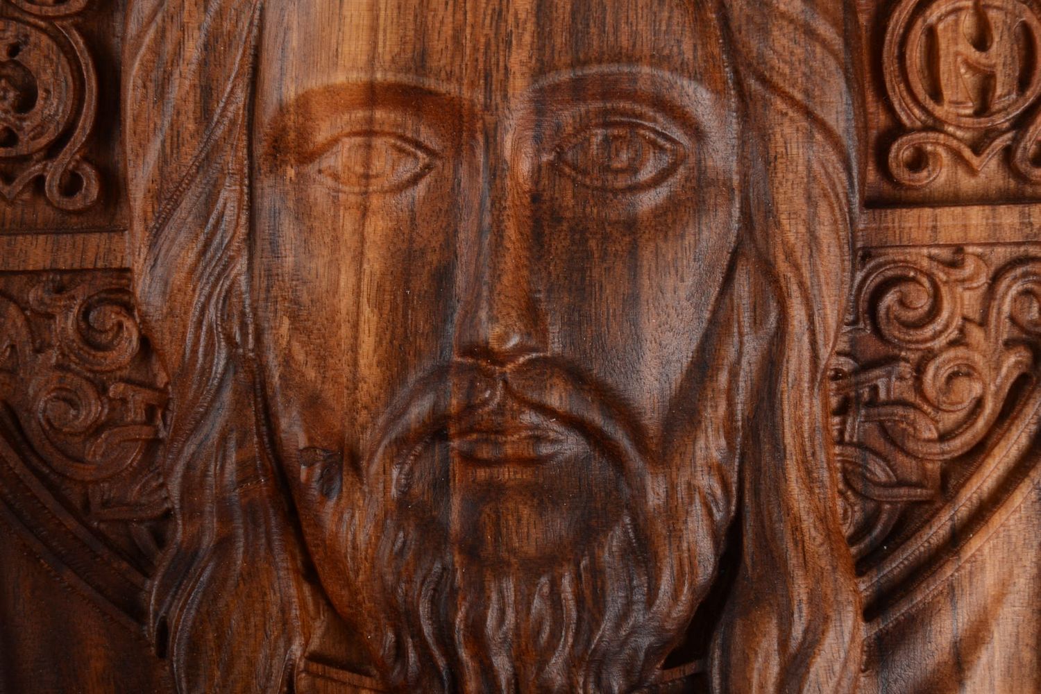 Imágen religiosa icono de madera artesanal decoración de interior Spas foto 2