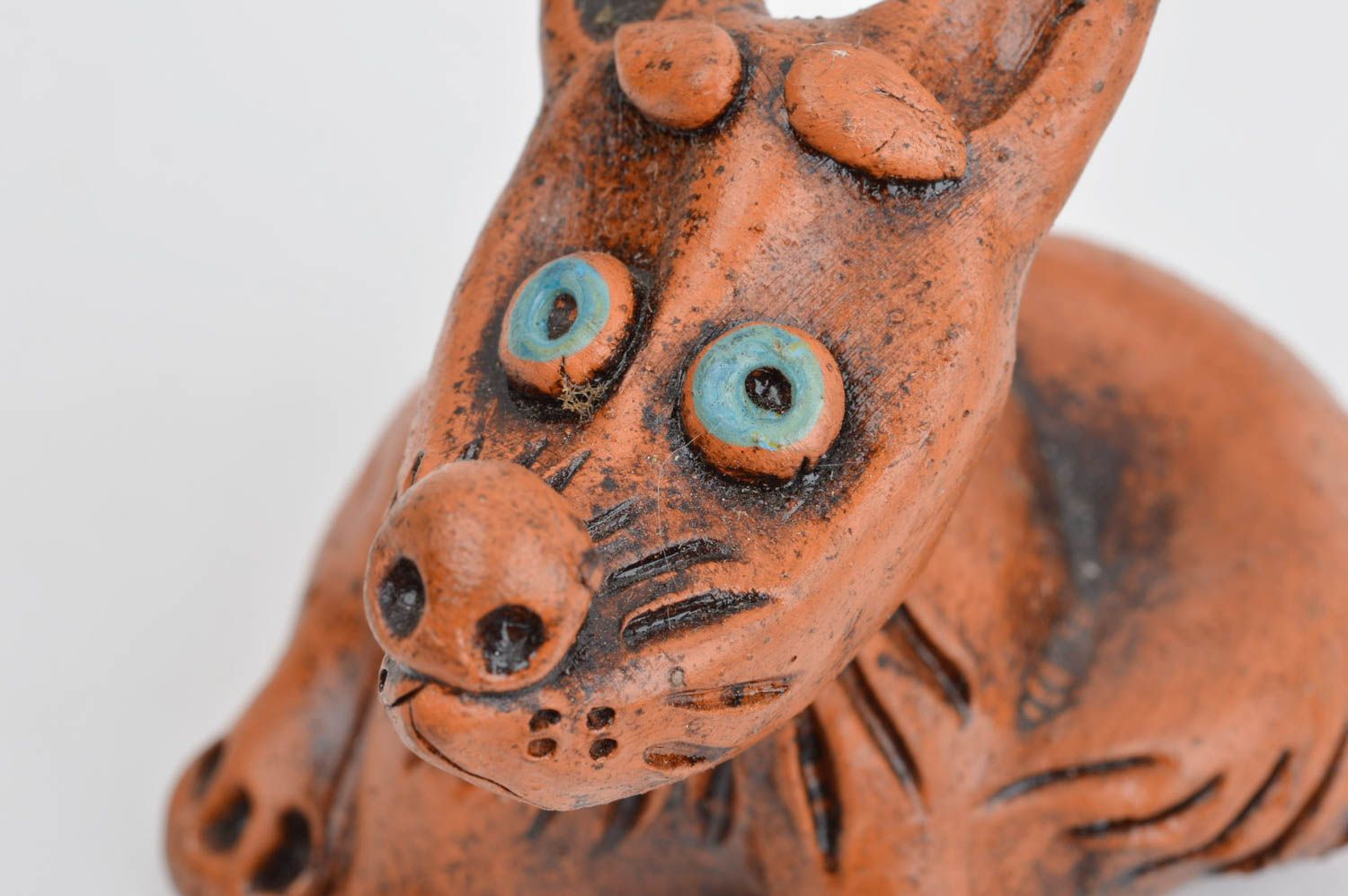 Handmade Wohnzimmer Deko Kinder Geschenk Keramik Figur nettes Tierchen für Haus foto 5