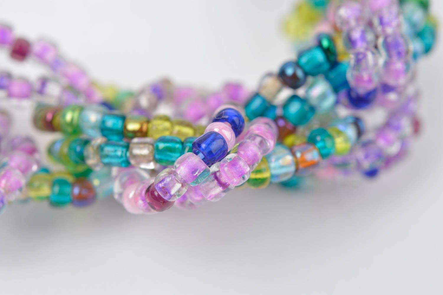 Bracelet fantaisie Bijou fait main perles de rocaille Сadeau original pour femme photo 5