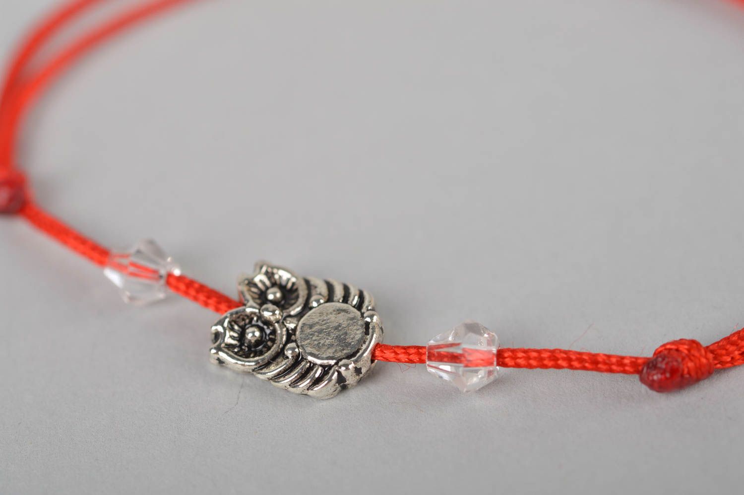 Handmade accessories beautiful wrist bracelet with owl bead designer bracelet    photo 2