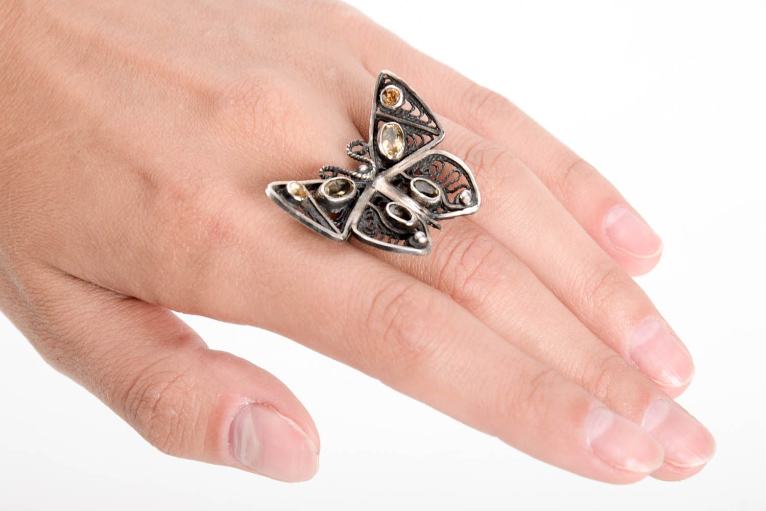 Damen Modeschmuck Mode Accessoires Finger Ring Geschenk Ideen handgemacht lustig foto 2