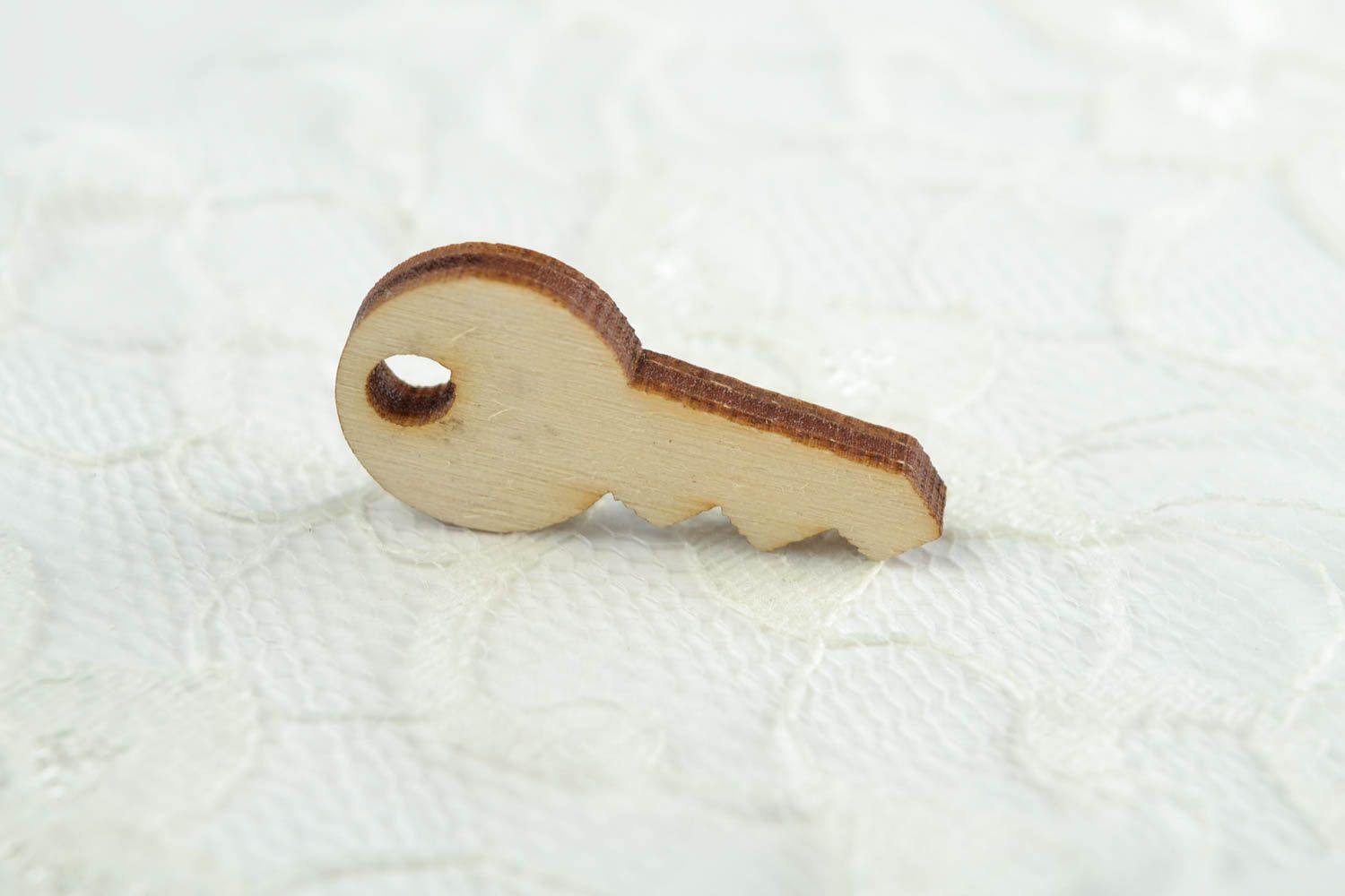 Deko Element handmade Figur zum Bemalen Schlüssel Holz Rohling aus Sperrholz  foto 1