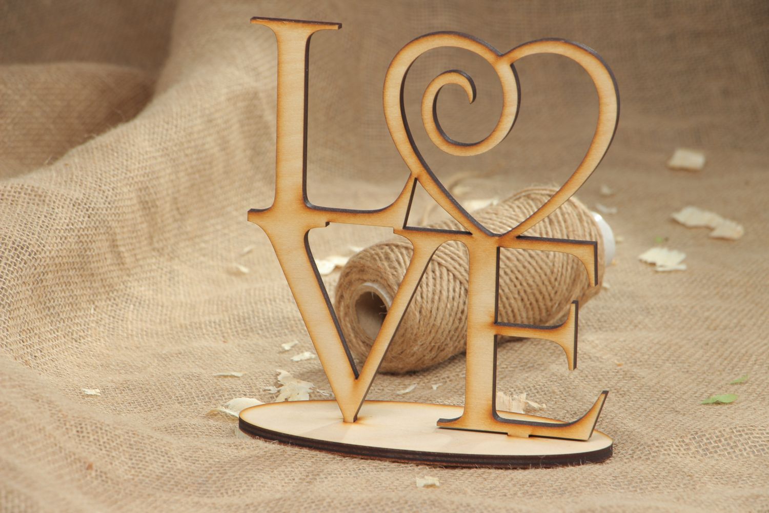 Handgemachtes Chipboard aus Holz Love  foto 5