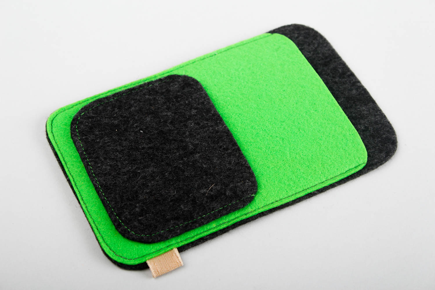 Чехол для телефона handmade аксессуар для смартфона футляр для телефона зеленый фото 3