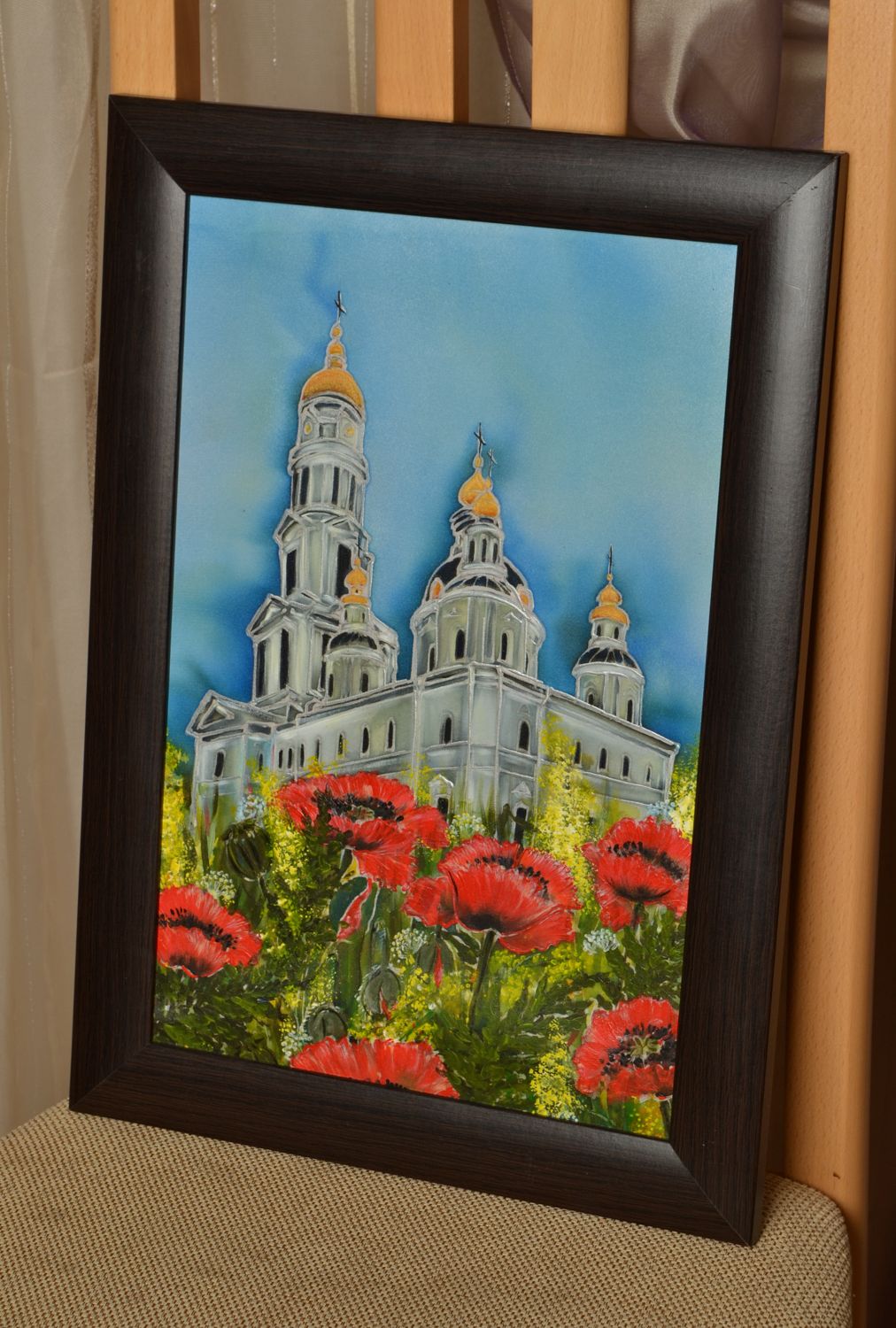 Картина акриловыми красками Успенский собор фото 1
