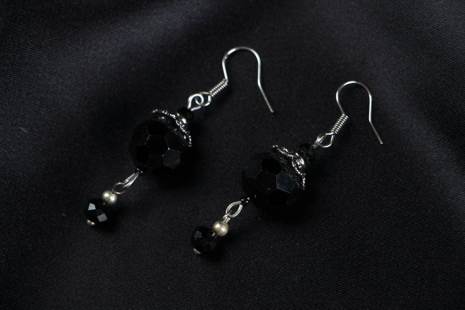 Handmade Ohrringe mit Kristall foto 1