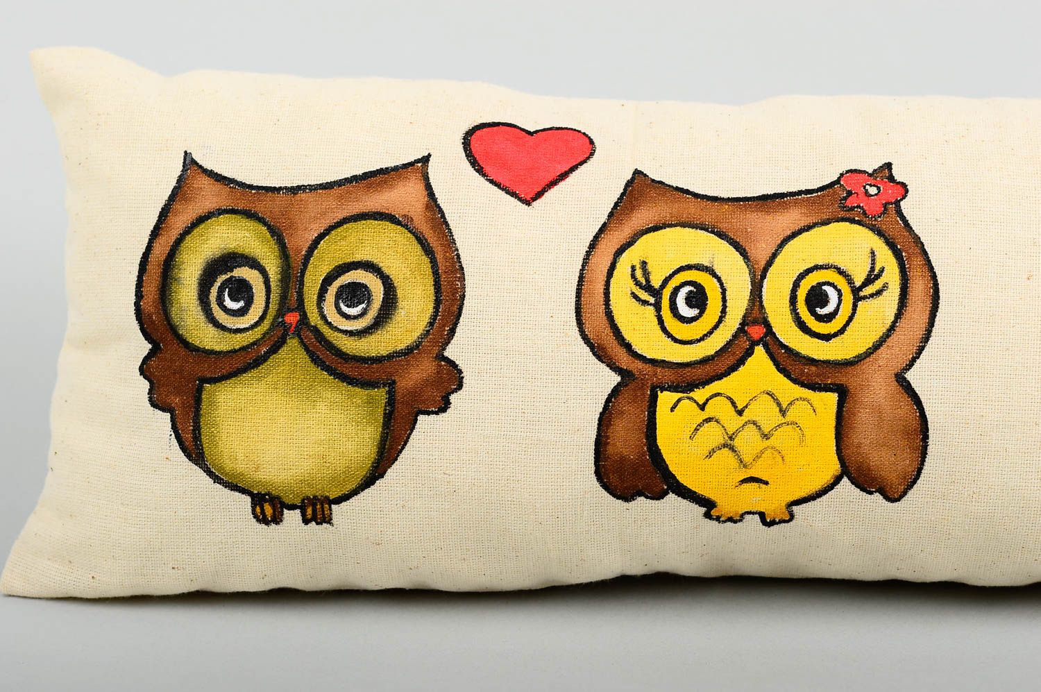 Handmade cushion owls pillow for sofa decorative pillow interior decoration  photo 3