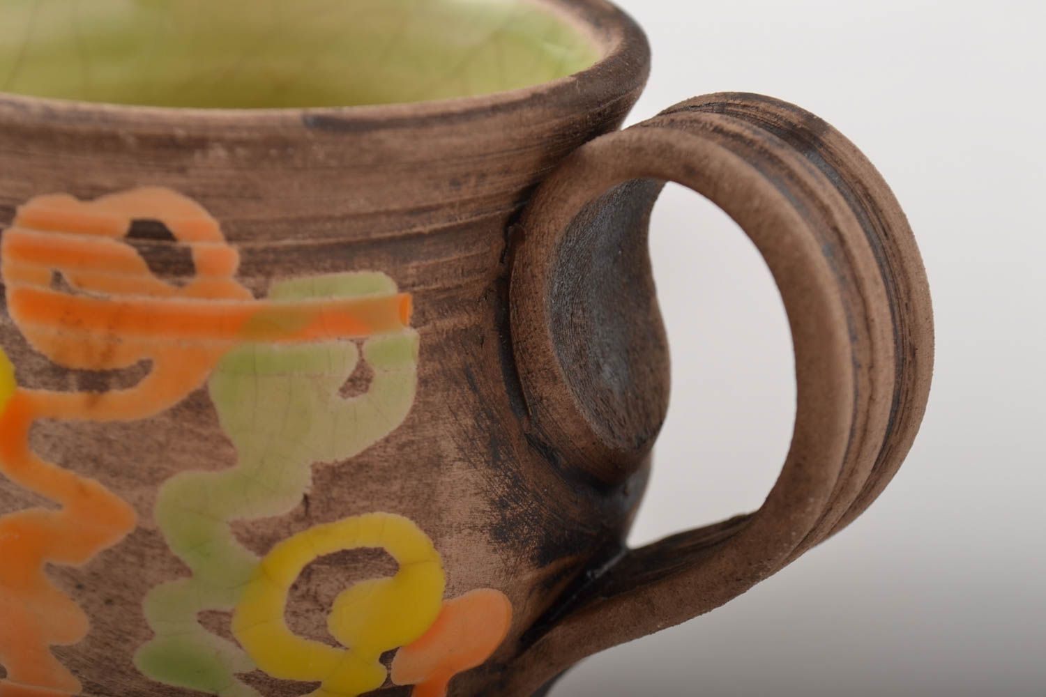 Handgemachtes Geschirr Keramik Tasse Schüssel aus Ton praktisch schön herrlich foto 4