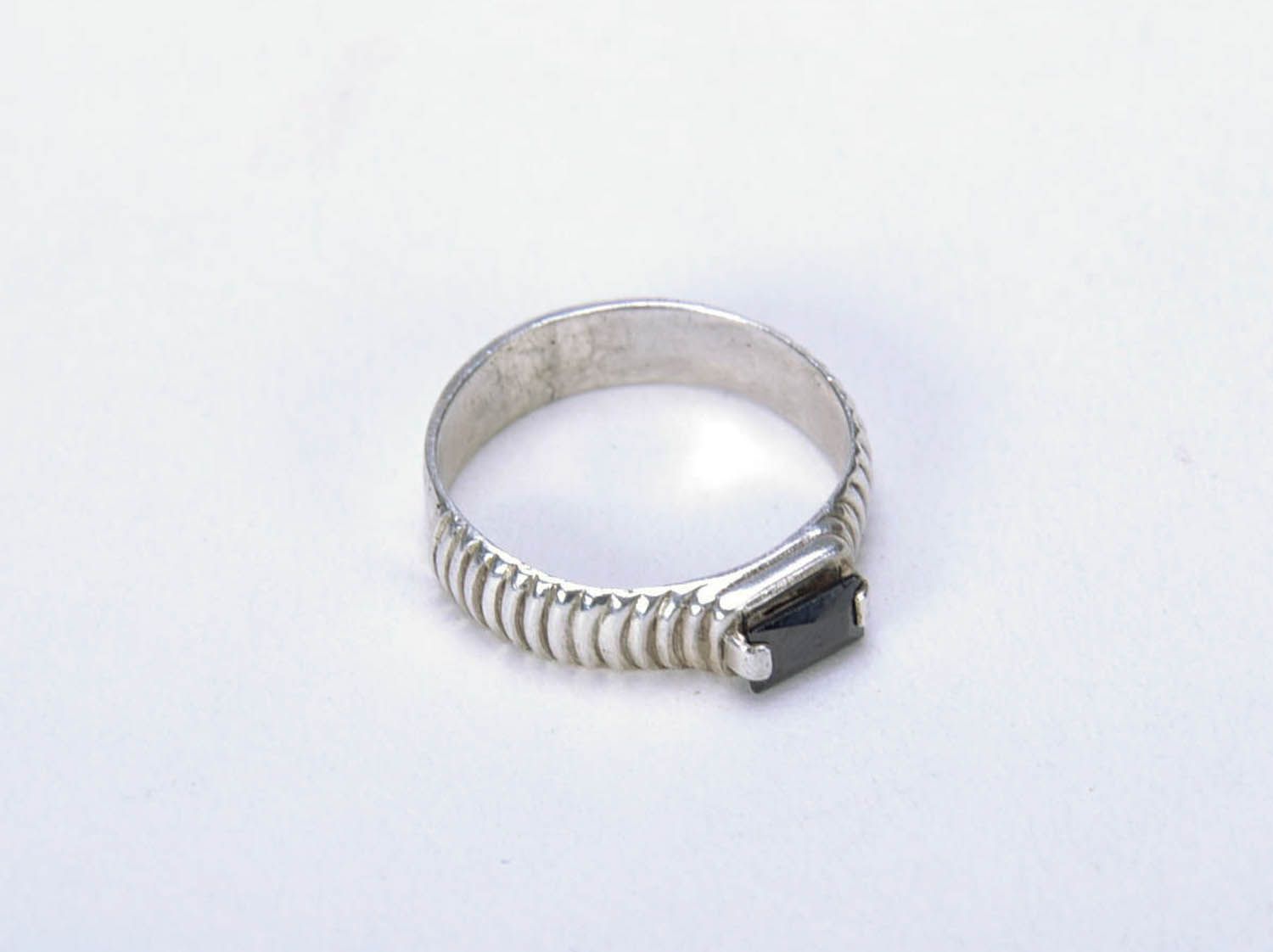 Handmade seal ring with a stone photo 4