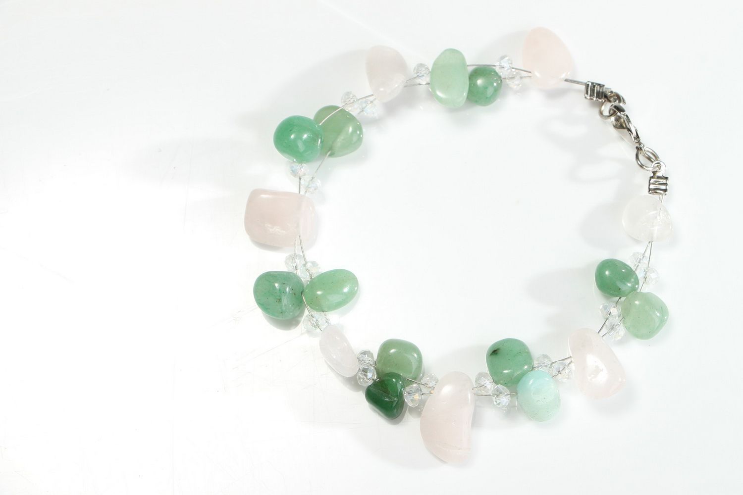 Homemade bracelet with natural stones photo 1