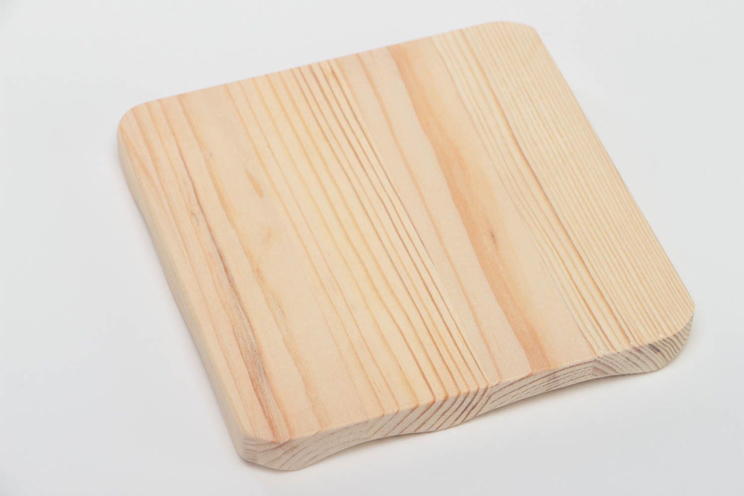 Planche carrée en bois de pin pour serviettage ou peinture faite main décor photo 4