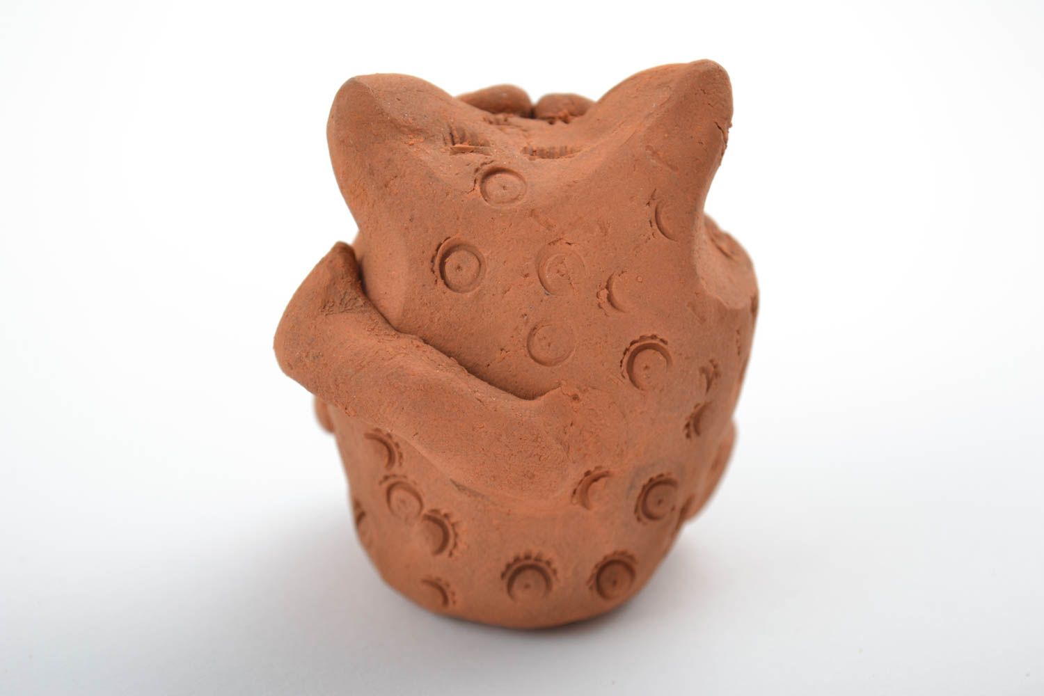 Figurina di animale fatta a mano in ceramica souvenir statuina di gatto  foto 2