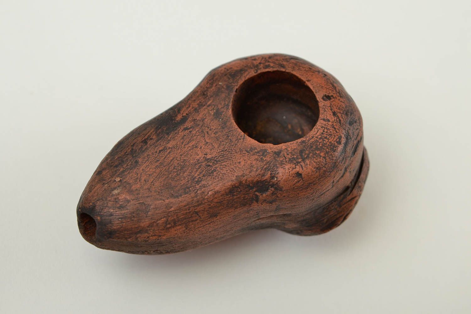 Handmade Keramik Pfeife kleine Tabakpfeife Geschenk für Mann Pfeife aus Ton  foto 3