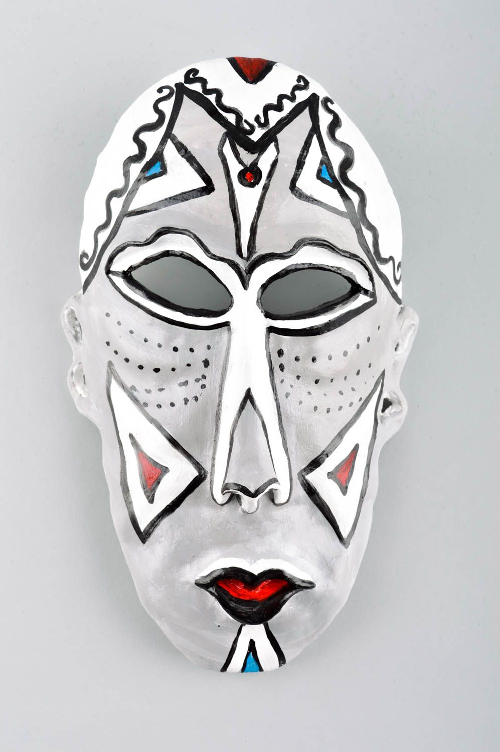 Handmade ceramic wall panel contemporary art interior mask decorative use only photo 2