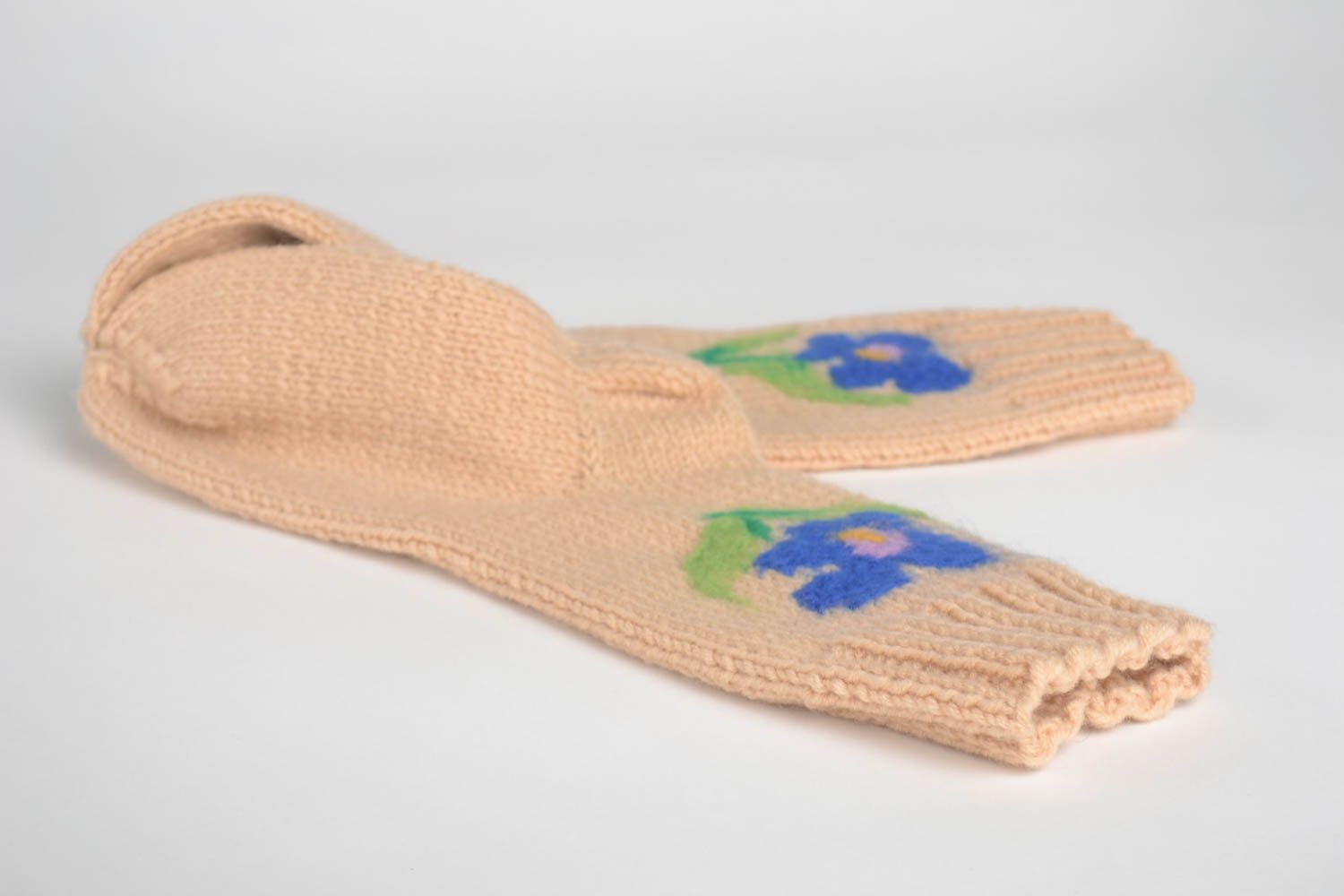 Beautiful handmade knitted socks warm socks for women knitting ideas gift ideas photo 4