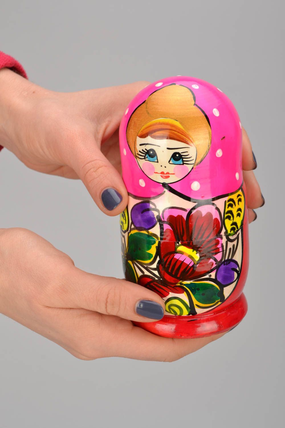 Hand painted nesting doll photo 1