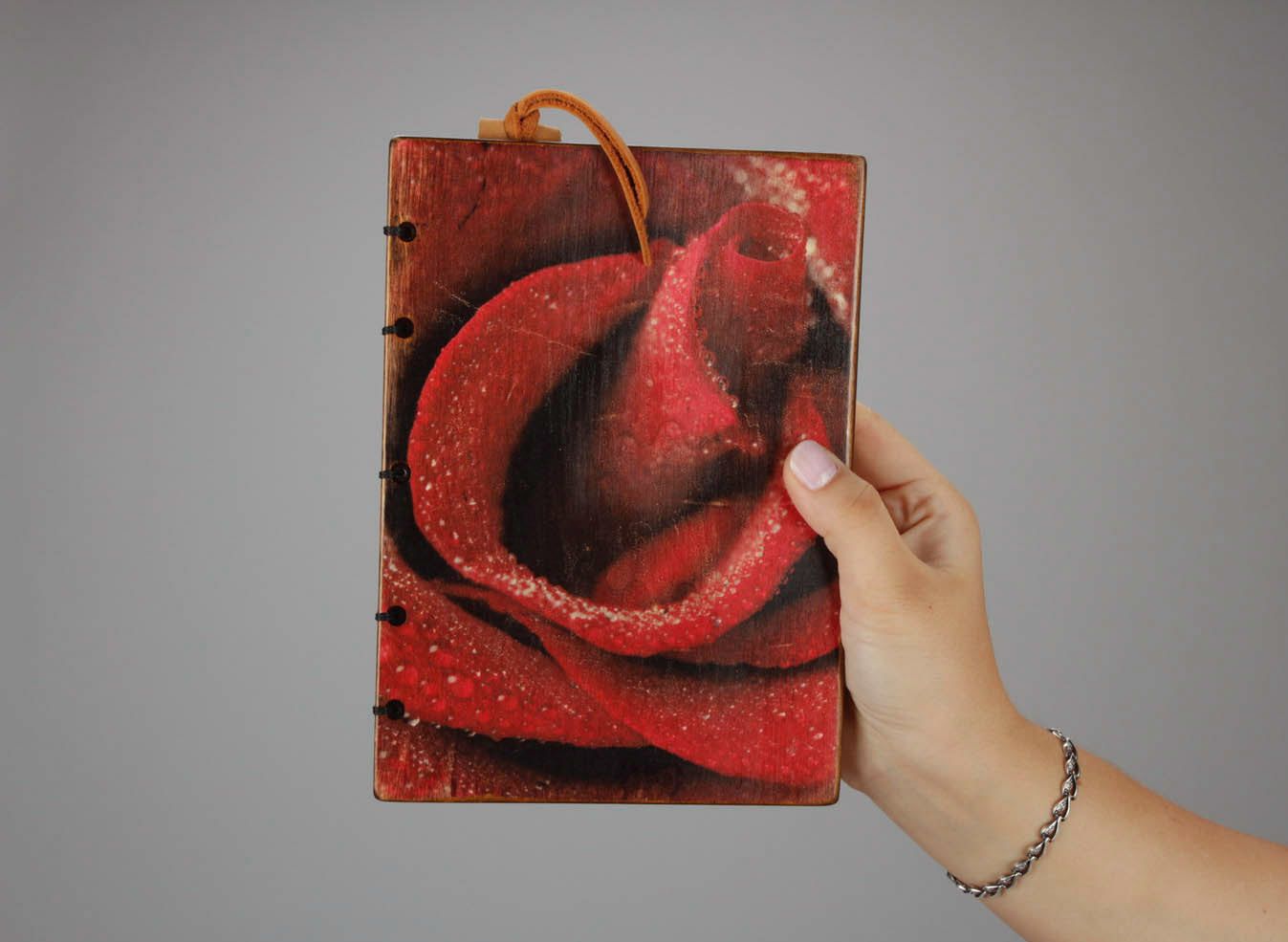 Leather notebook Rose photo 5