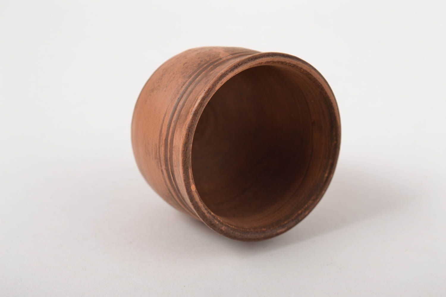 Schnapsglas keramik handgefertigt Geschirr aus Ton praktisch Pinnchen Schnaps foto 4