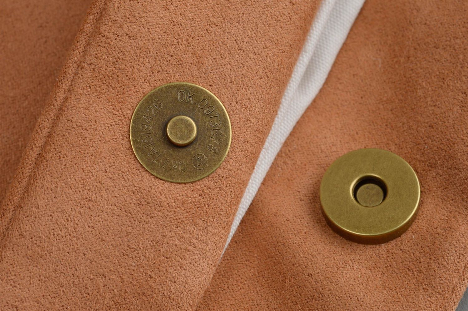 Bolso de gamuza marrón hecho a mano accesorio para mujeres regalo original foto 5
