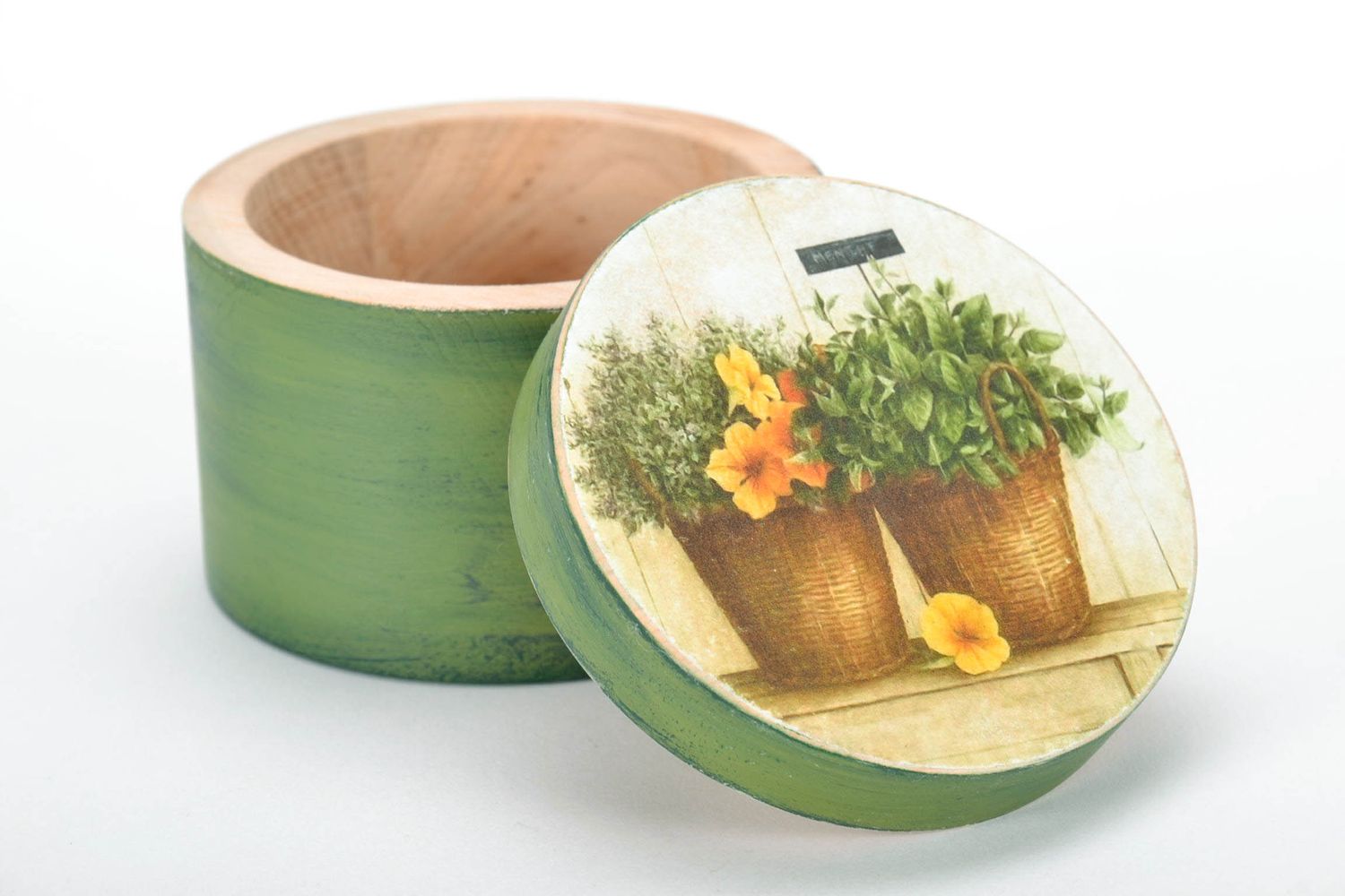 Handmade Gewürzbehälter aus Holz foto 4
