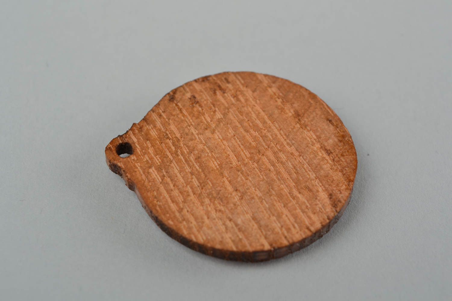 Small handmade next to skin painted ash wood Slavic amulet pendant Kolovrat photo 5