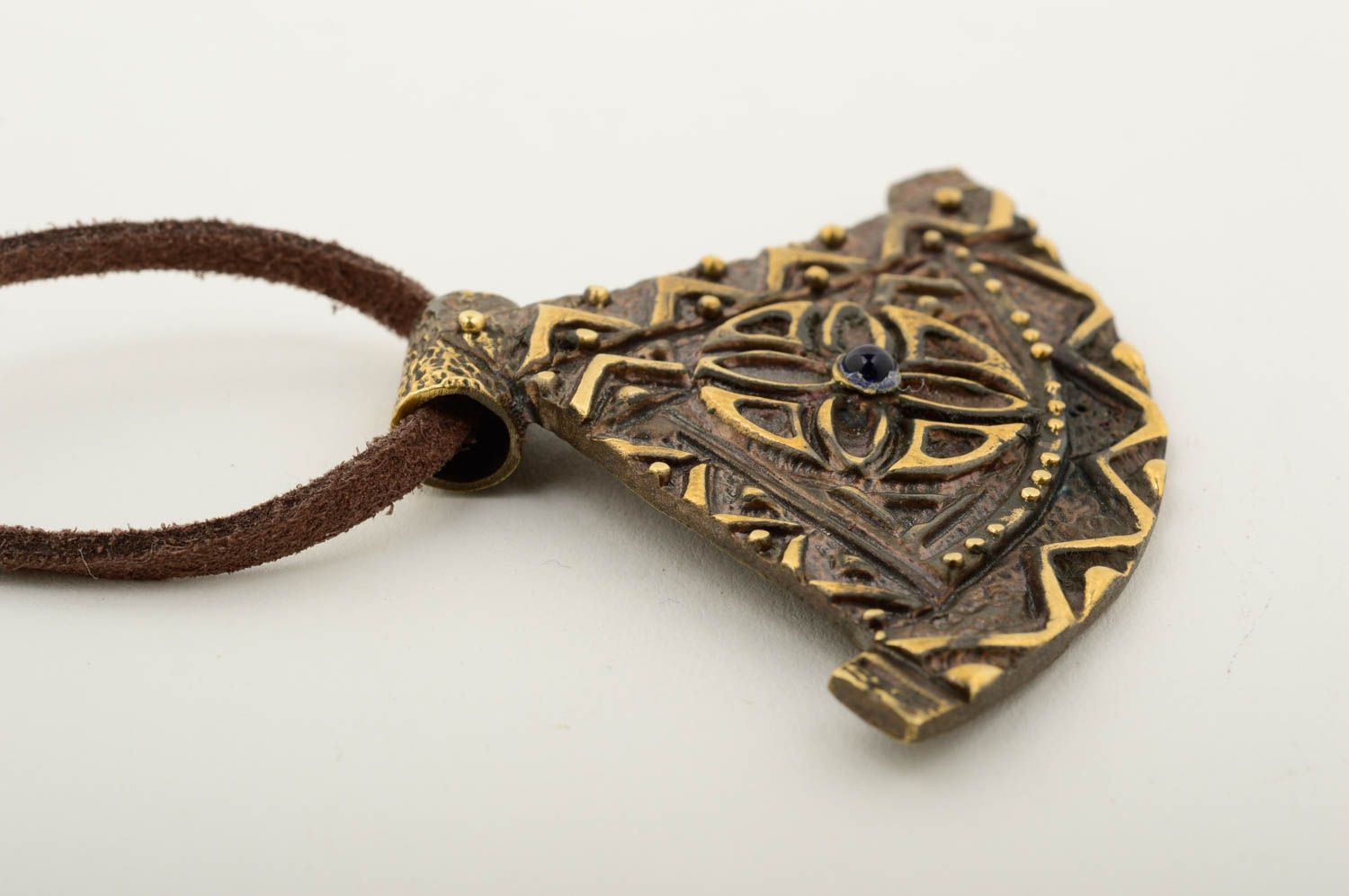 Handmade metal pendant unusual designer pendant stylish accessory for girls photo 4