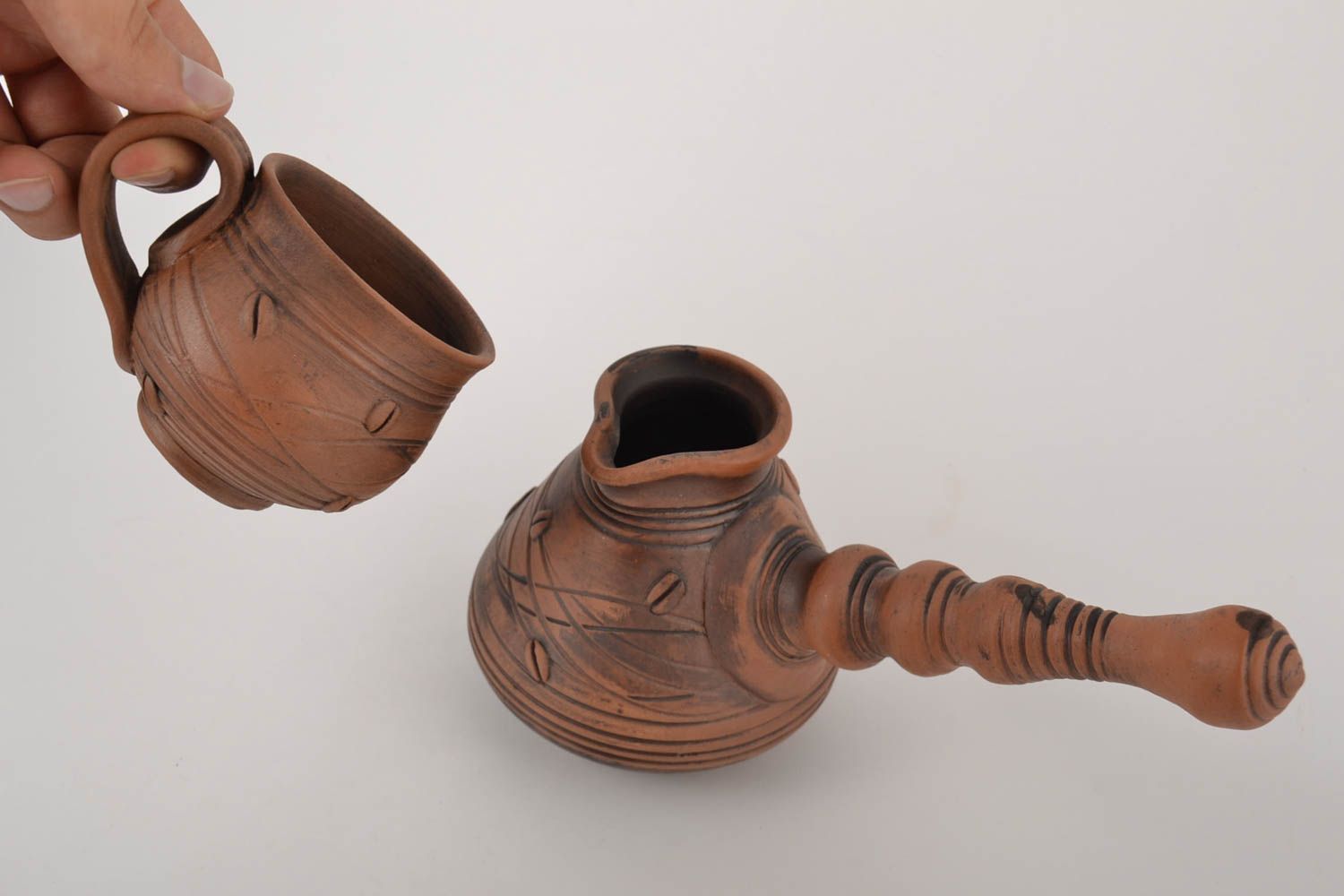 Geschirr Set Handmade Keramik Tasse türkischer kaffeekocher Küchen Zubehör foto 4