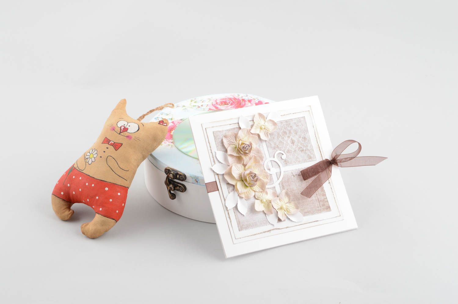 Sobre para CD hecho a mano de papel decoración de regalo embalaje decorativo foto 1