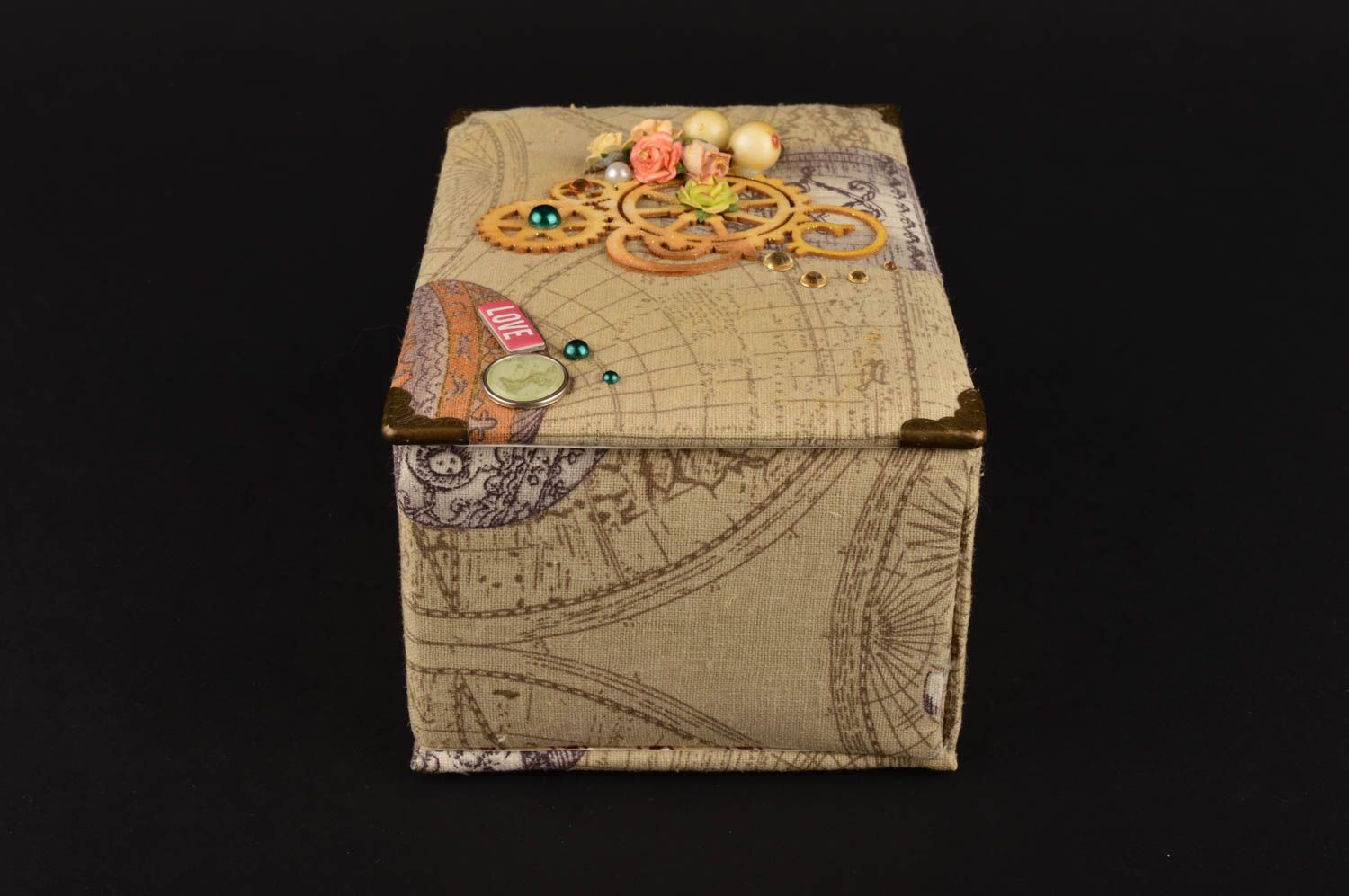 Unusual stylish accessories paper designer box beautiful handmade home decor photo 3