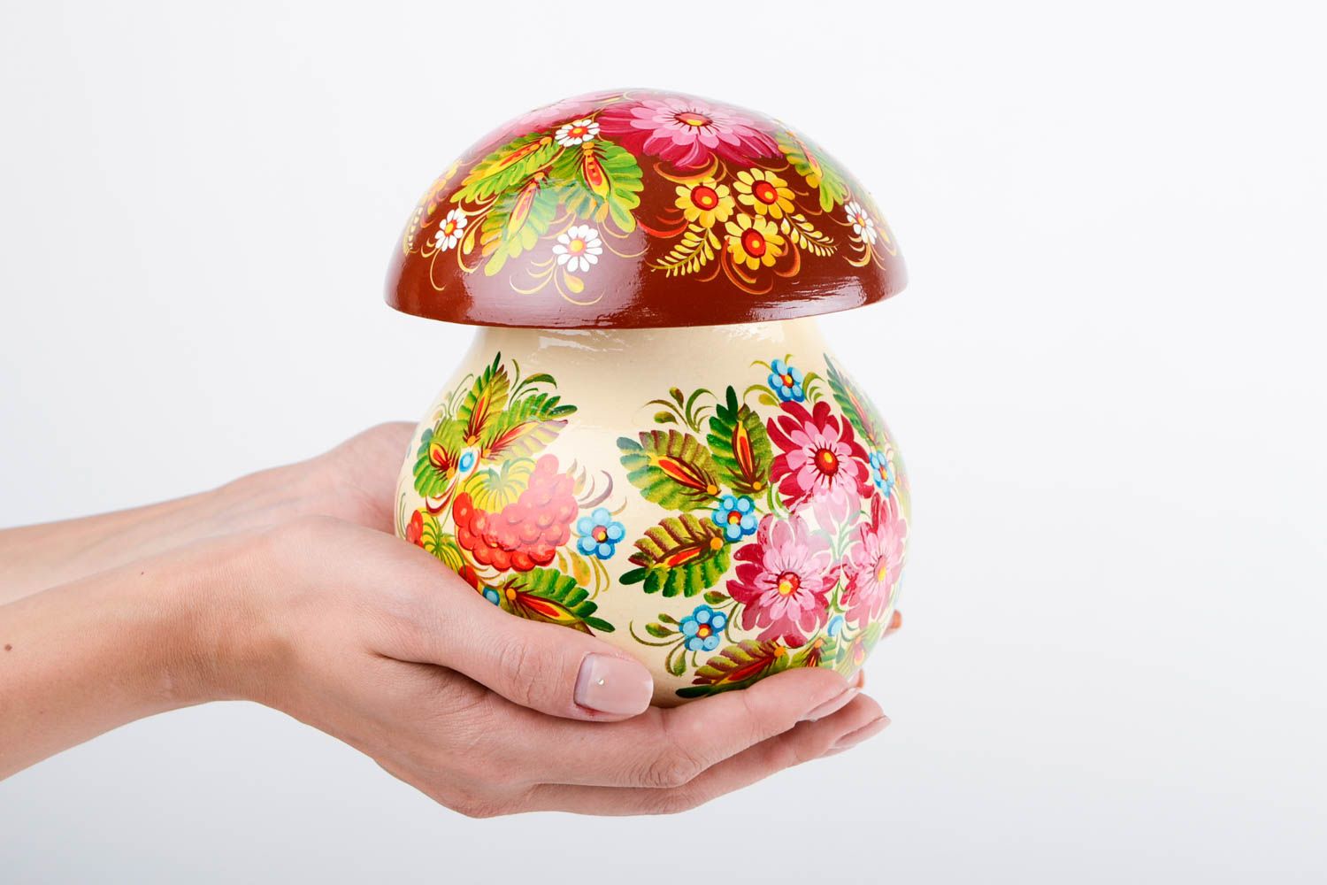 Boîte à bijoux fait main Coffret décoratif en forme de champignon Déco maison photo 2