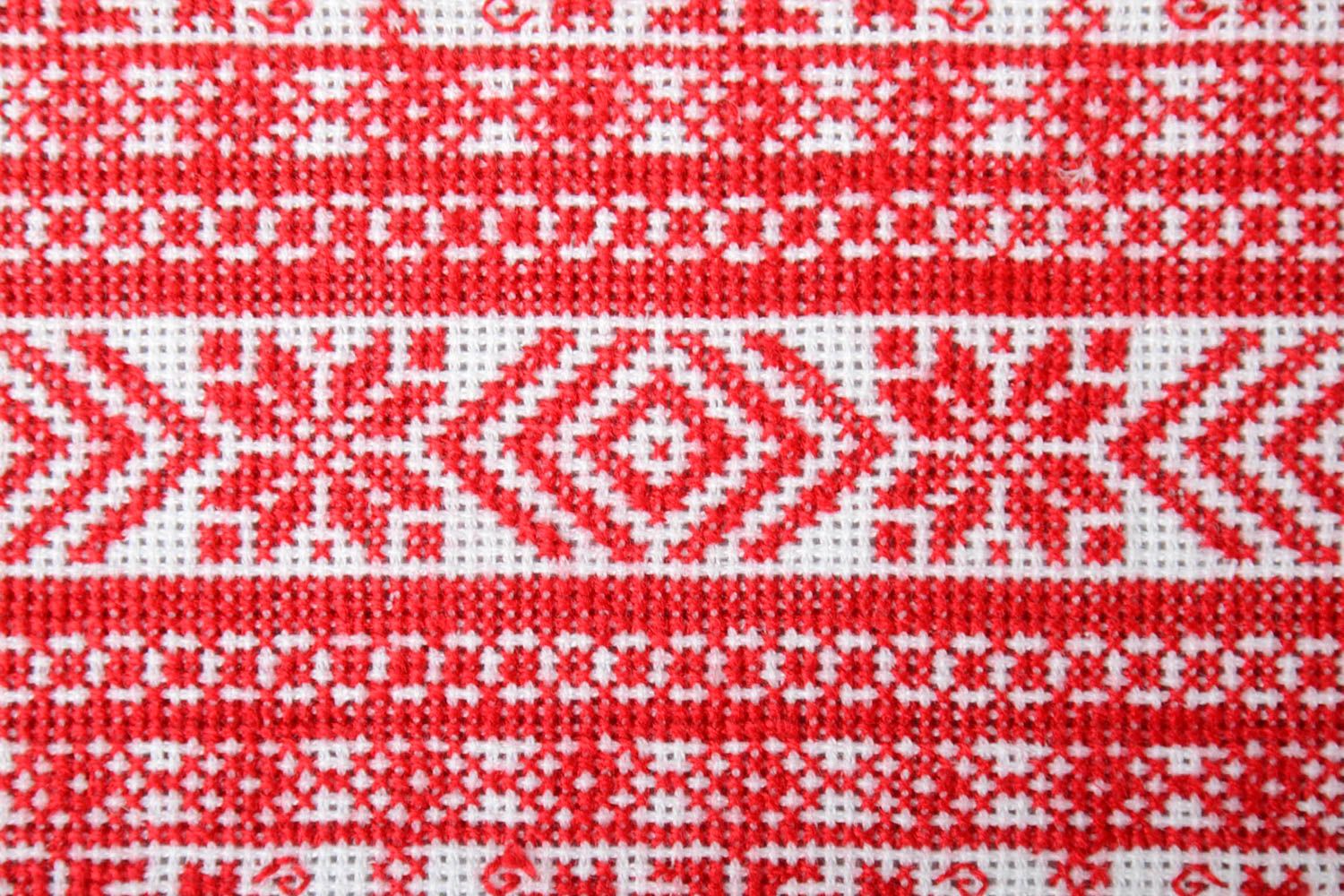 Handmade unique cross-stitch embroidery napkin designer decorative home ideas photo 4