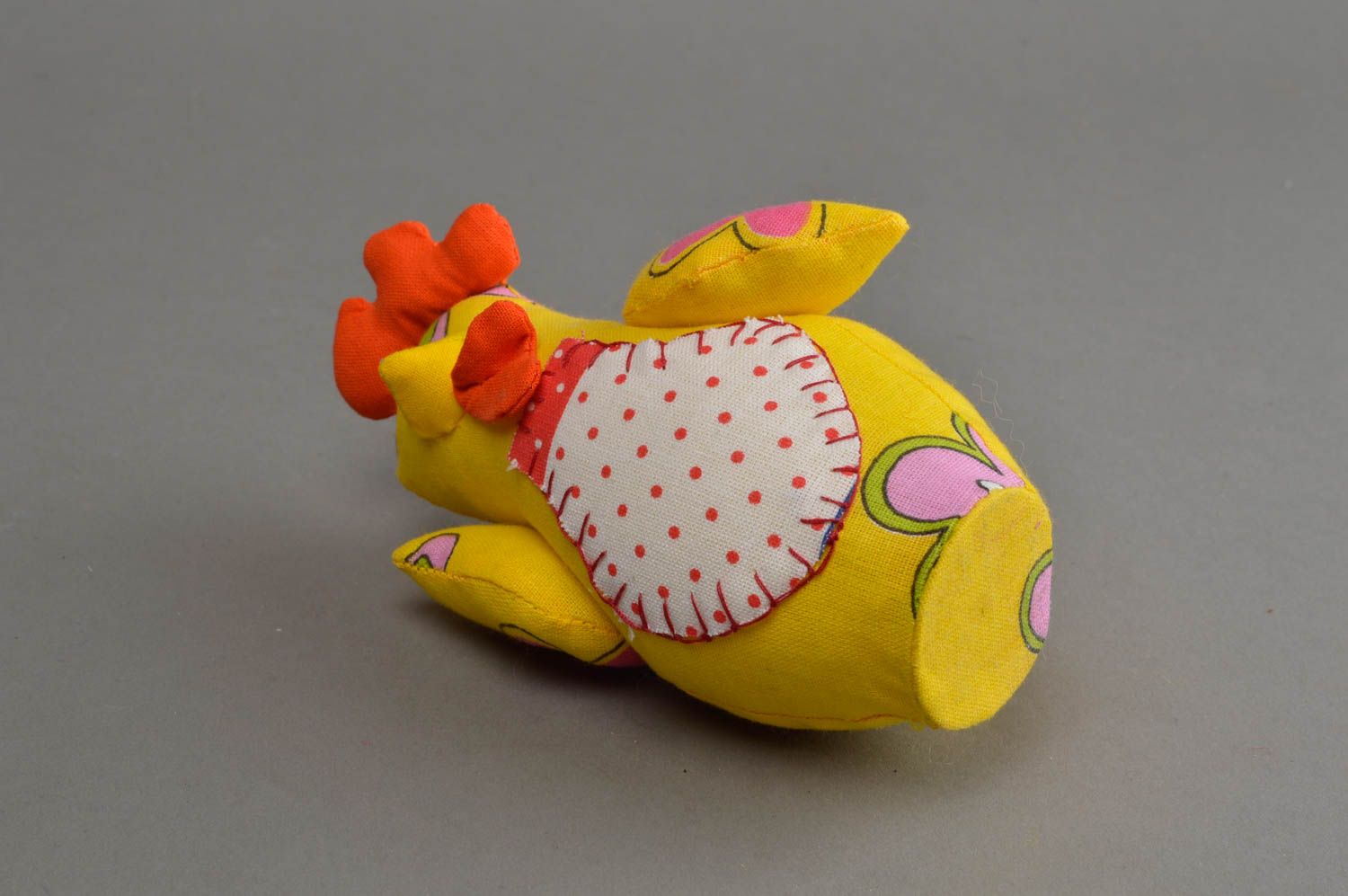 Peluche artesanal con forma de gallo regalo original juguete de niño    foto 3