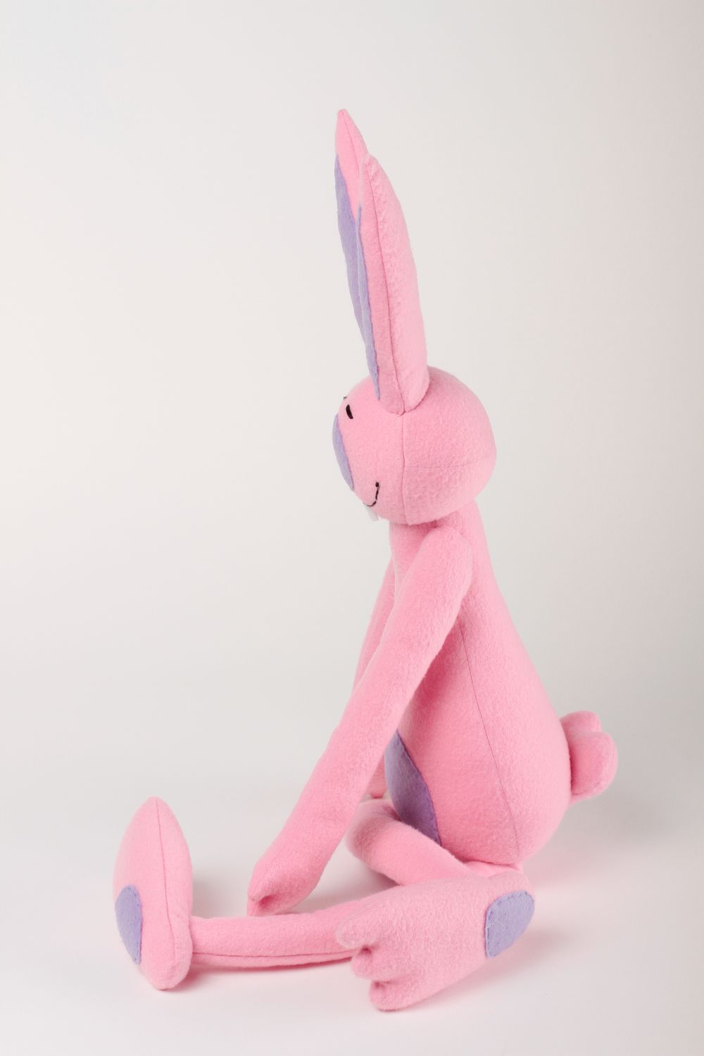 Розовая детская игрушка ручной работы оригинальный подарок мягкая игрушка фото 3