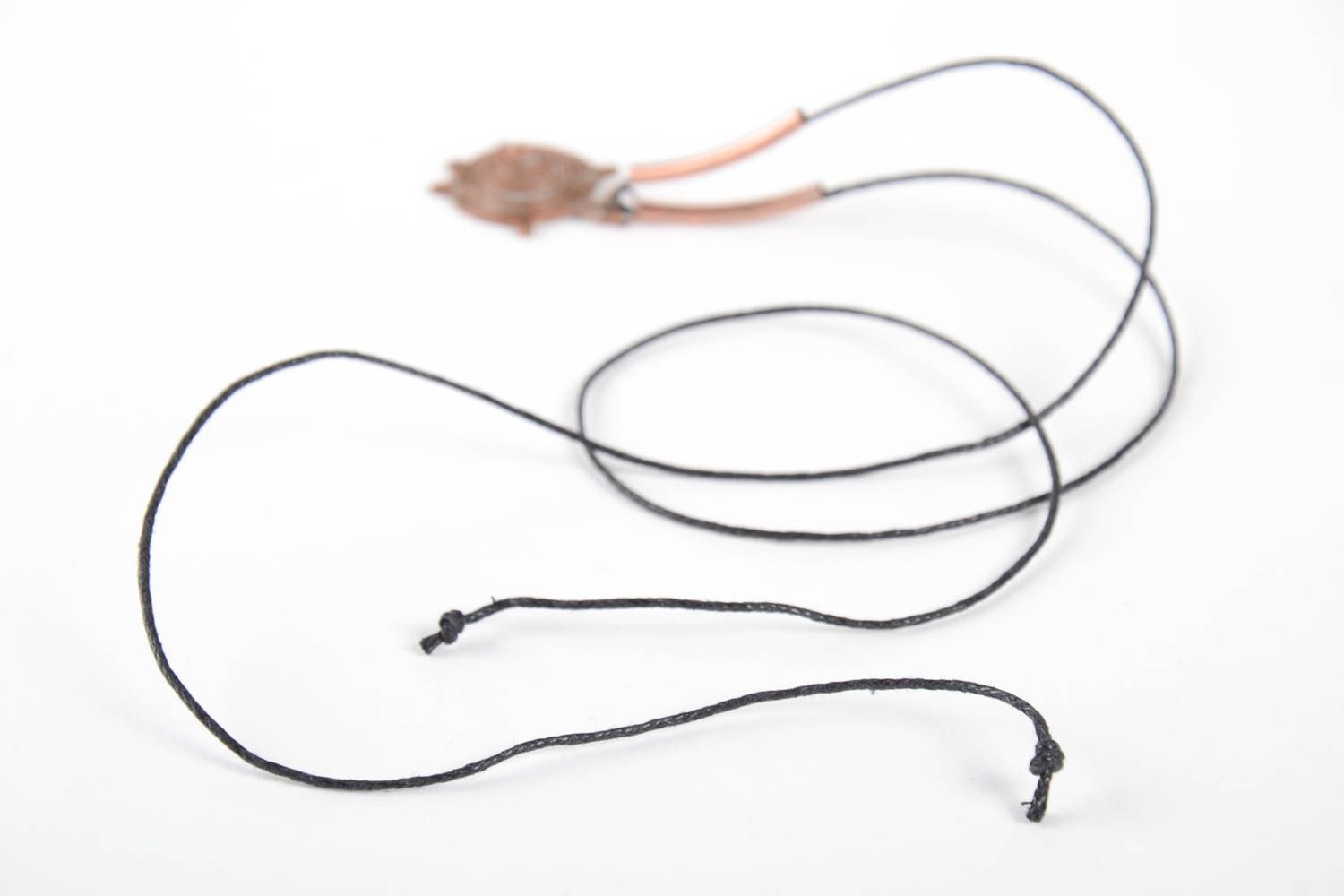 Stylish jewelry handmade copper pendant wire wrap pendant elegant jewelry photo 5