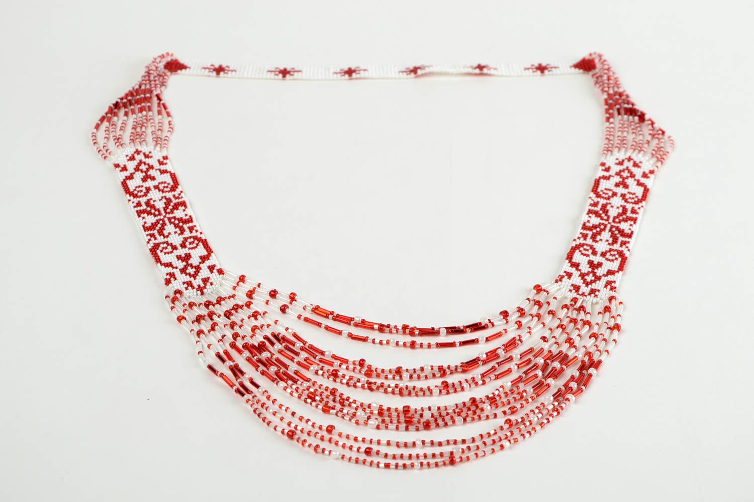 Handcrafted beaded gerdan ethnic necklace stylish fashion jewelry long gerdan photo 5