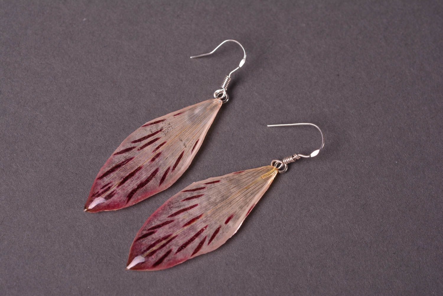 Handmade jewelry botanic earrings stylish earrings with charms gift for girl photo 3