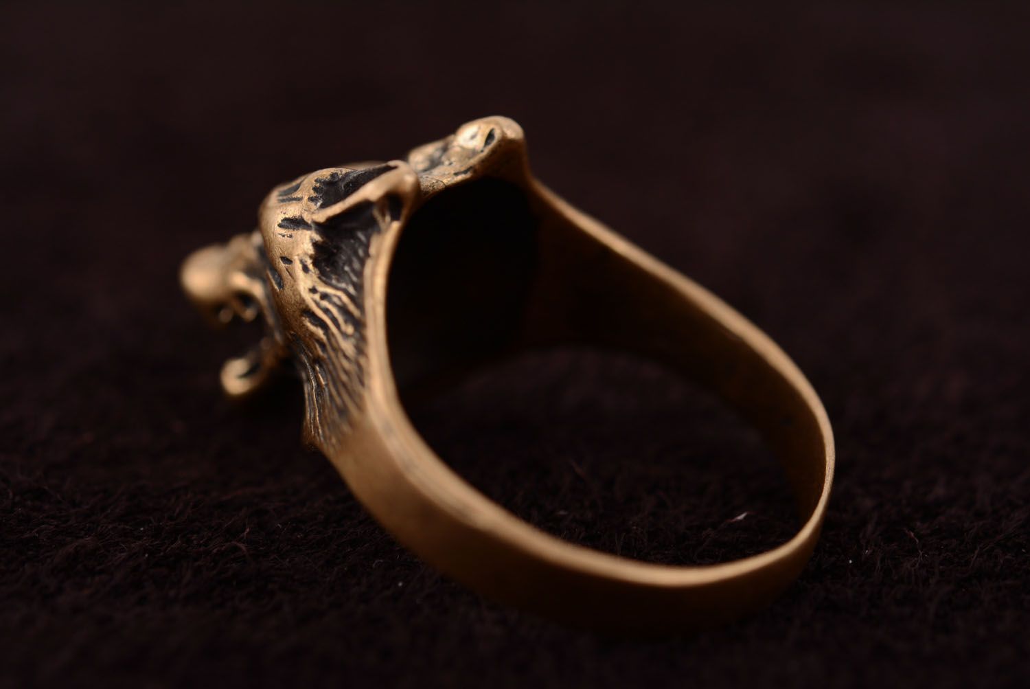 Перстень из бронзы ручной работы  фото 5