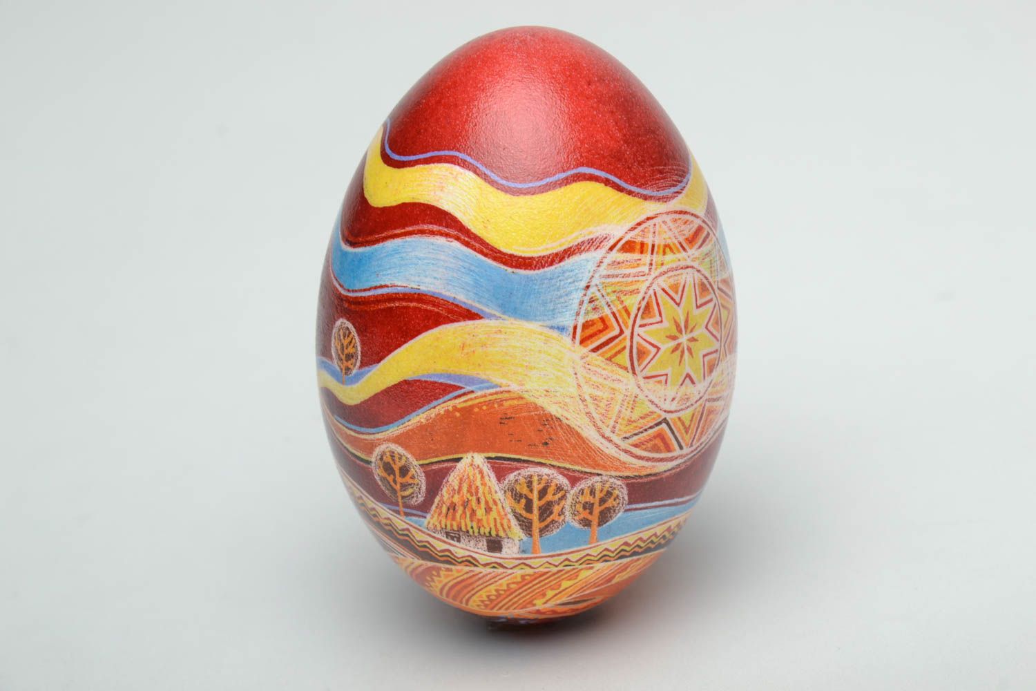 Декоративное яйцо на Пасху авторское  фото 4