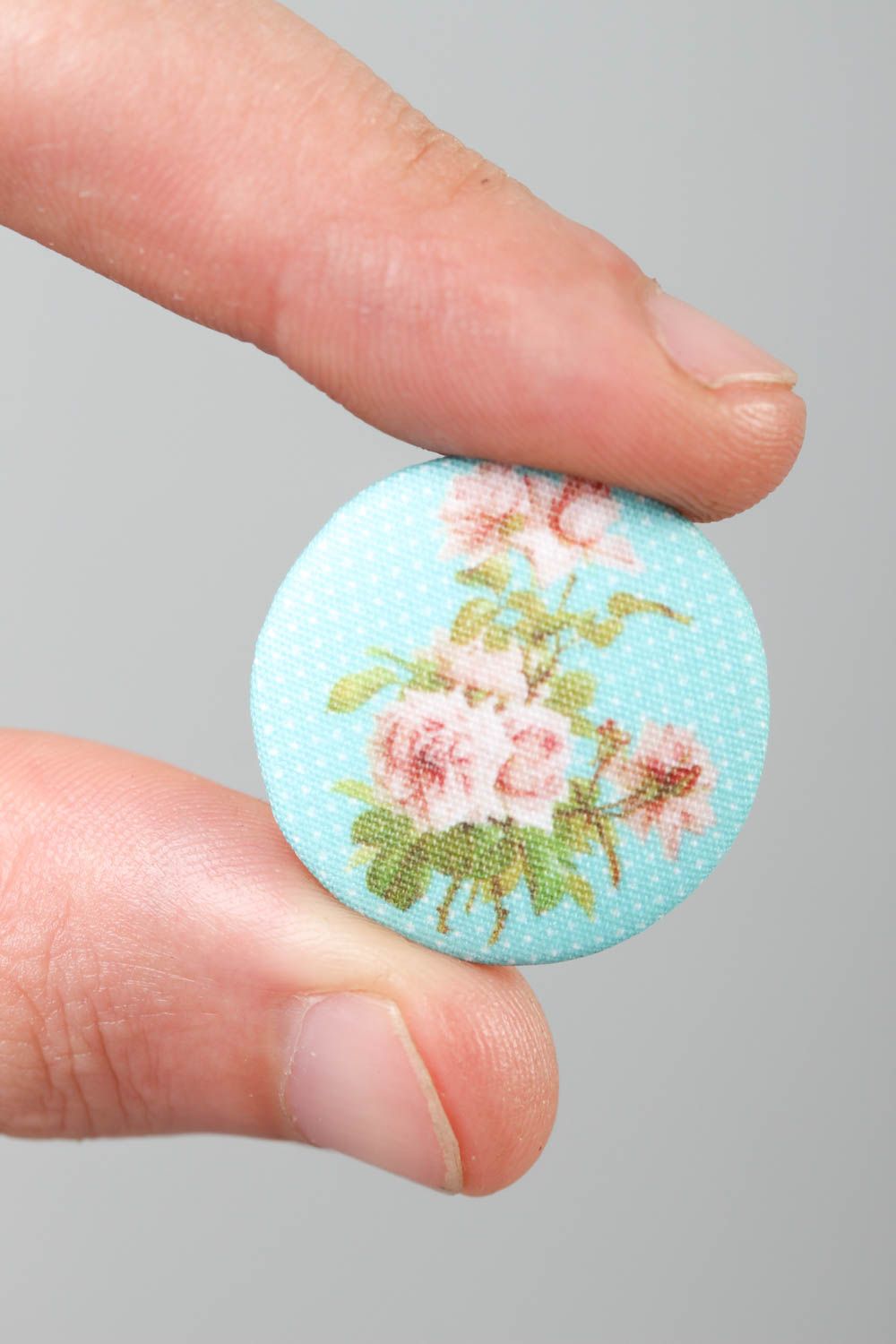 Botón de plástico hecho a mano estampado accesorio para mujer regalo original foto 5