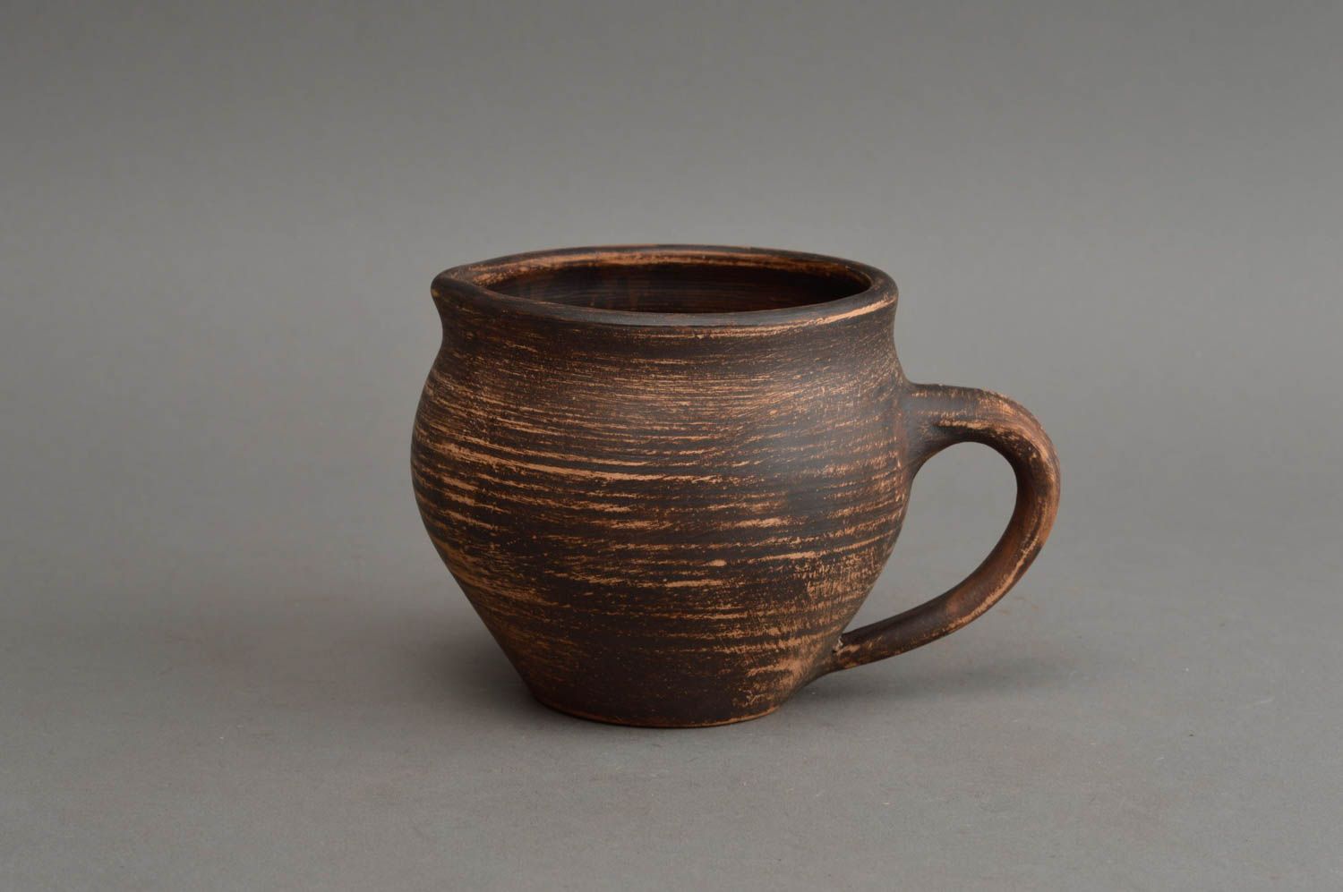 Sauciere Keramik Geschirr handgemacht Ton Behälter im Ethno Stil öko rein   foto 2