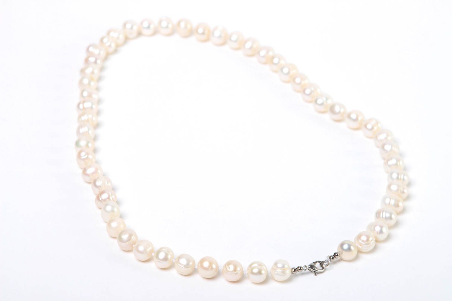 Handmade necklace pearl necklace designer jewelry womens accessories gift ideas photo 4