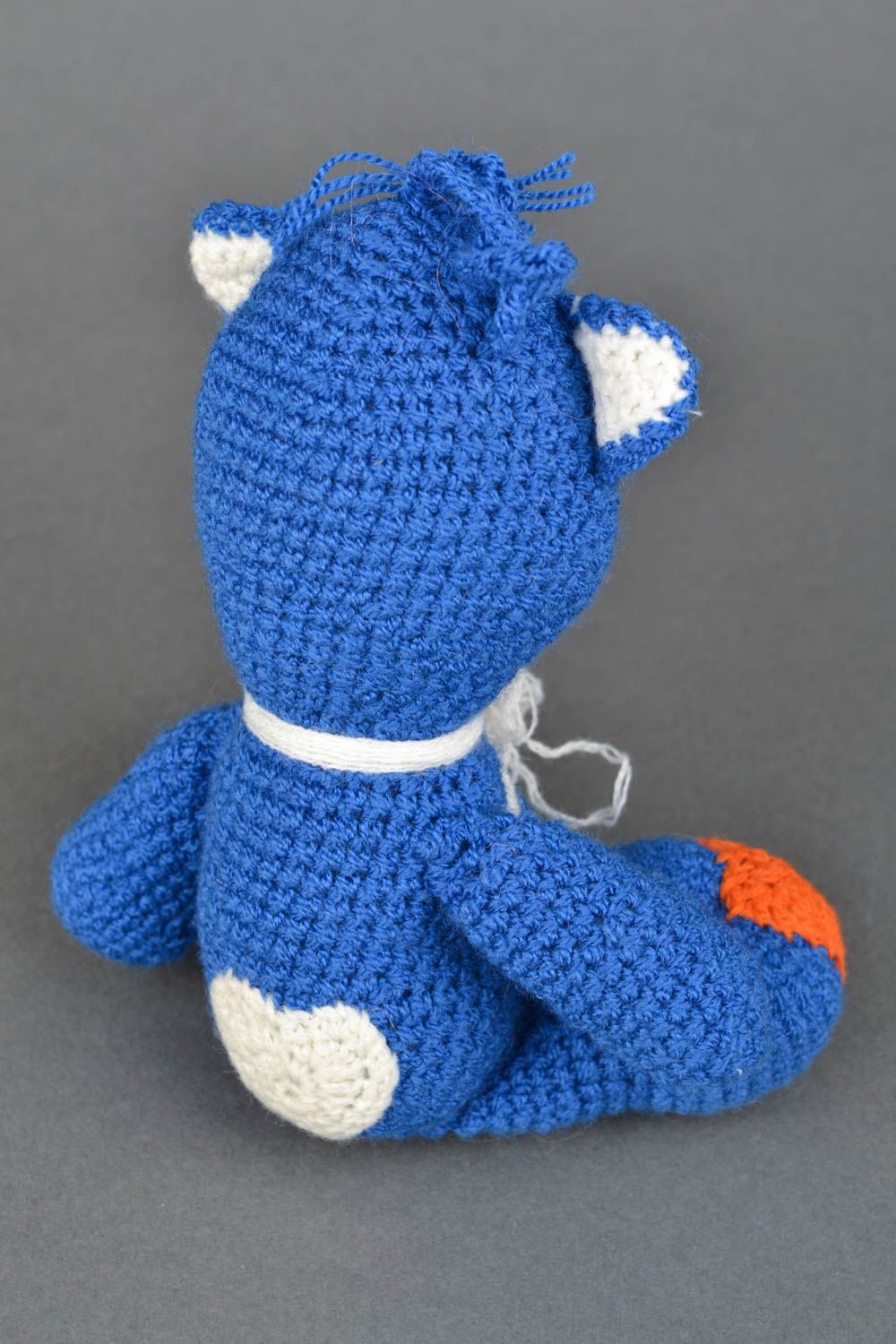Small crochet toy Blue Bear photo 4