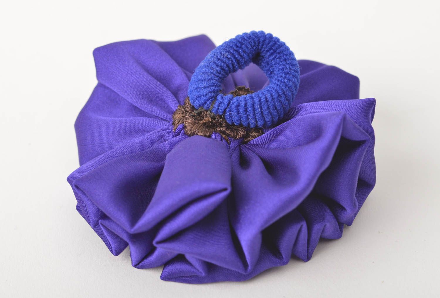 Handmade scrunchy designer scrunchy unusual gift flower accessory gift for girls photo 4