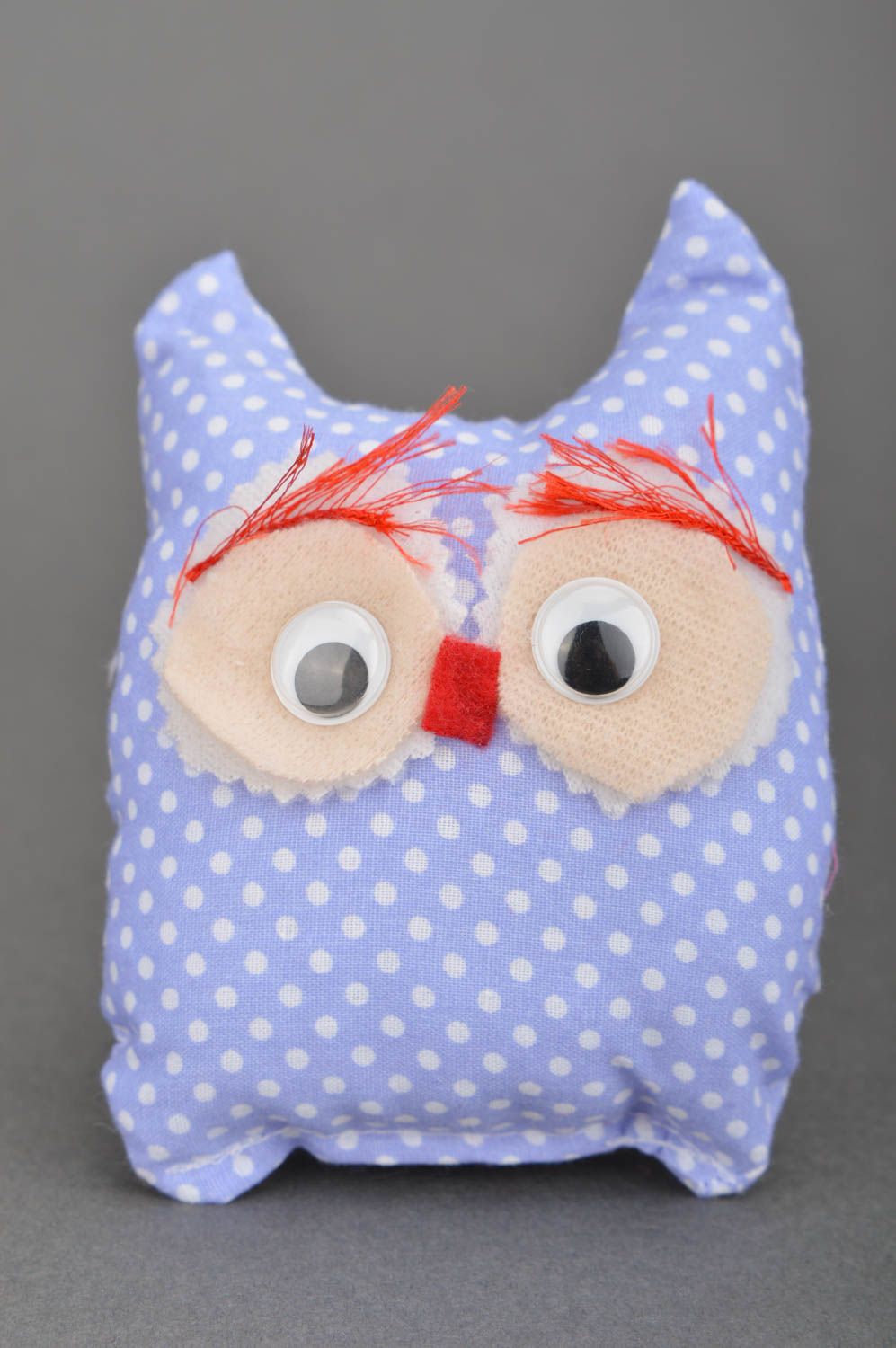 Handmade soft toy interior stuffed toy for baby nursery decor ideas owl doll photo 2