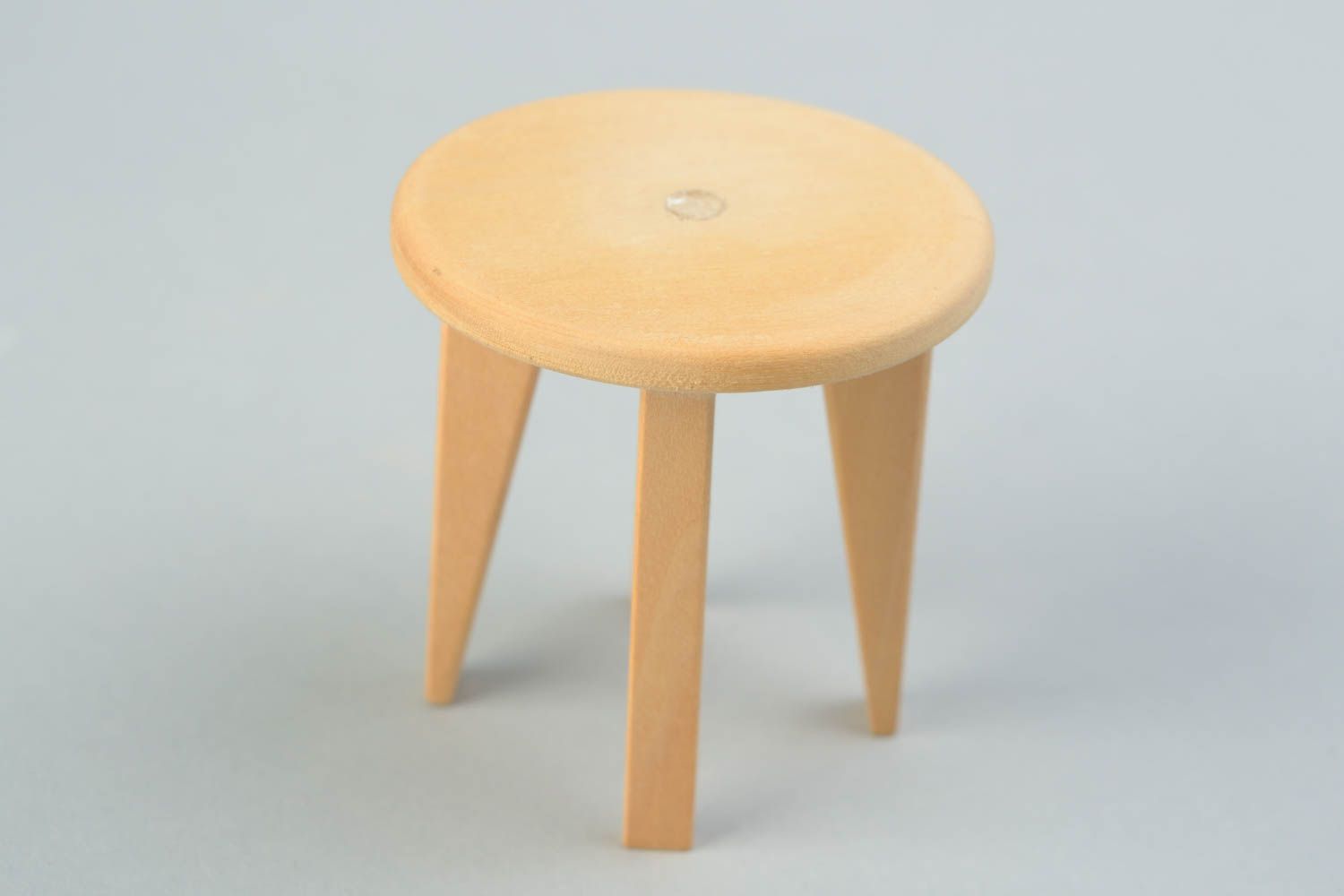 Handmade wooden blank for doll chair for painting DIY doll furniture photo 1